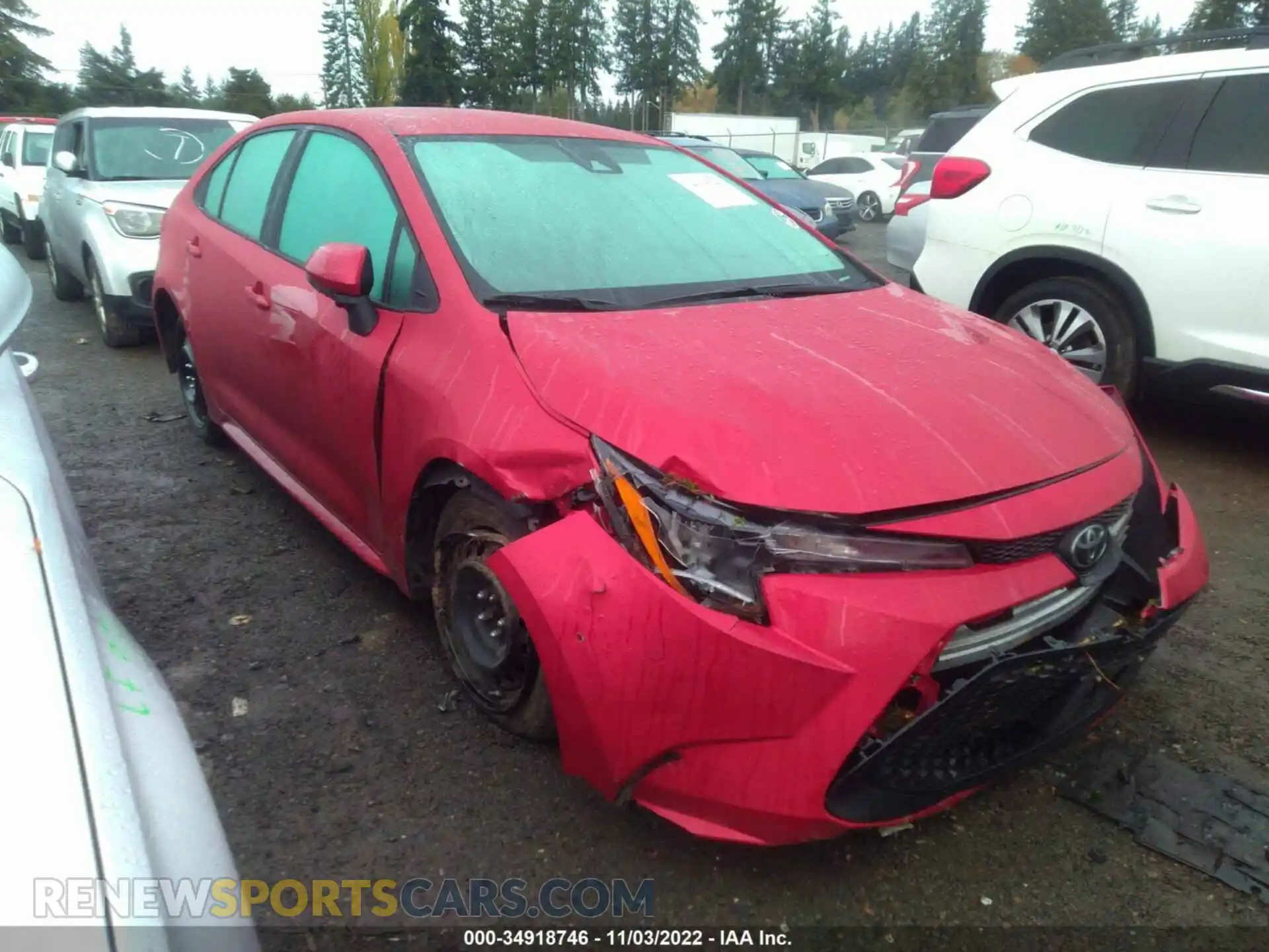 1 Photograph of a damaged car 5YFEPMAE9MP251405 TOYOTA COROLLA 2021