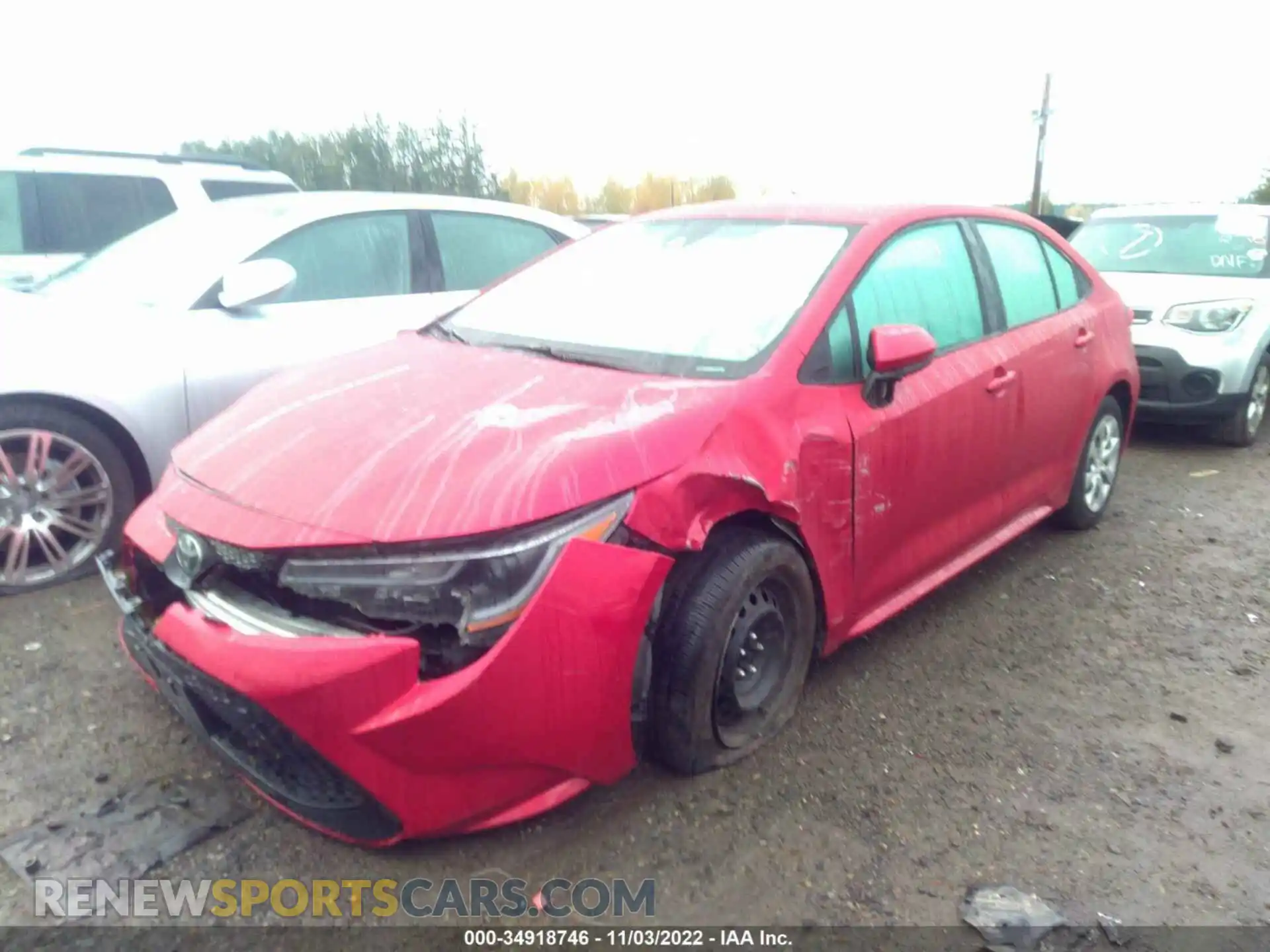 2 Photograph of a damaged car 5YFEPMAE9MP251405 TOYOTA COROLLA 2021