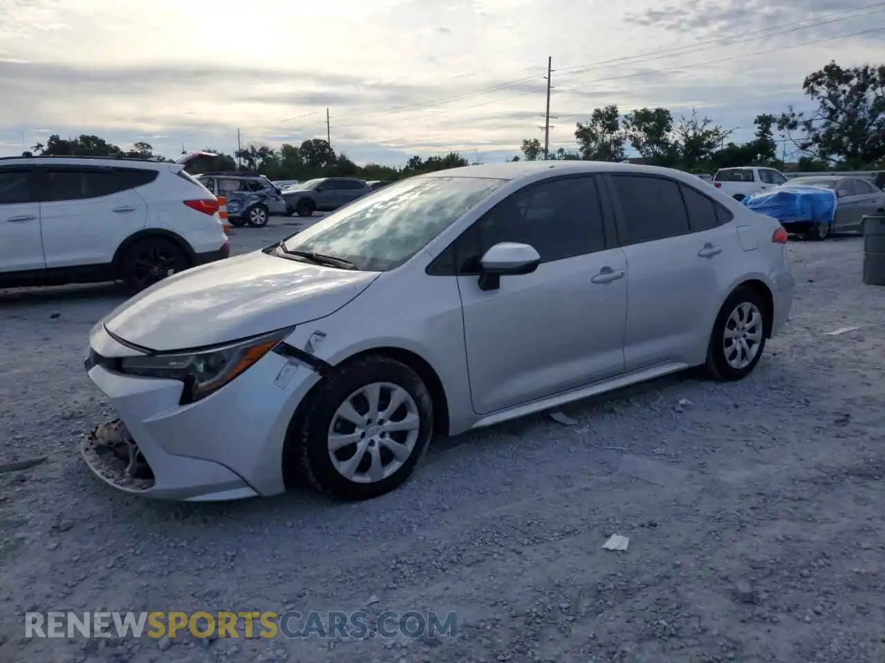 1 Photograph of a damaged car 5YFEPMAE9MP251677 TOYOTA COROLLA 2021