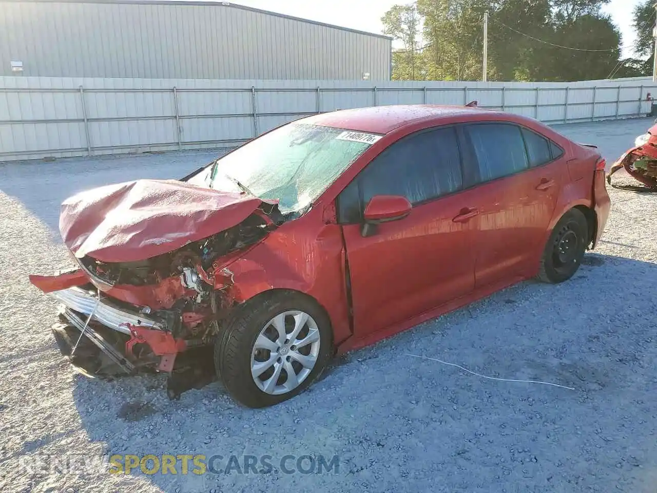 1 Photograph of a damaged car 5YFEPMAE9MP256734 TOYOTA COROLLA 2021