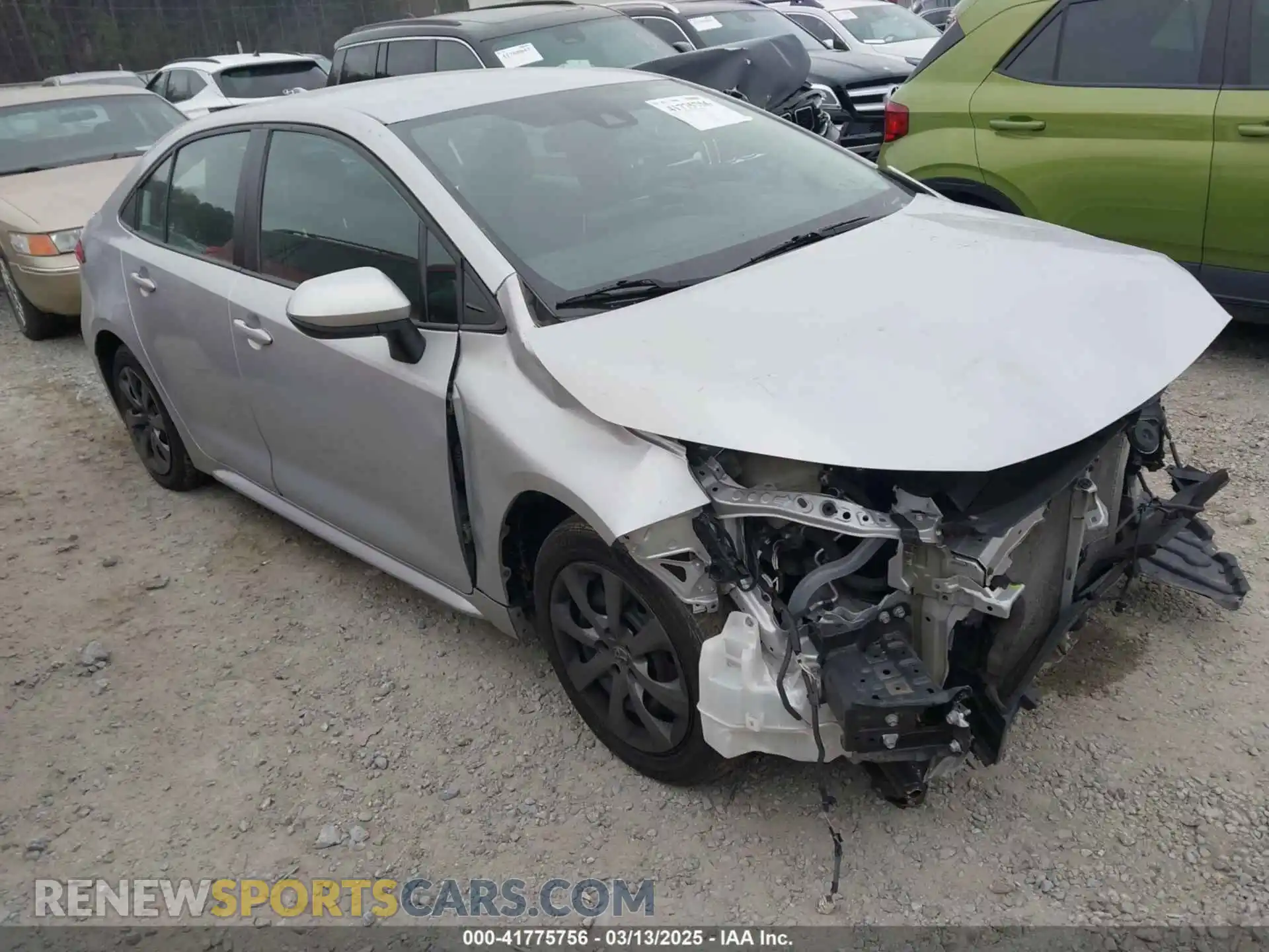 1 Photograph of a damaged car 5YFEPMAE9MP258421 TOYOTA COROLLA 2021
