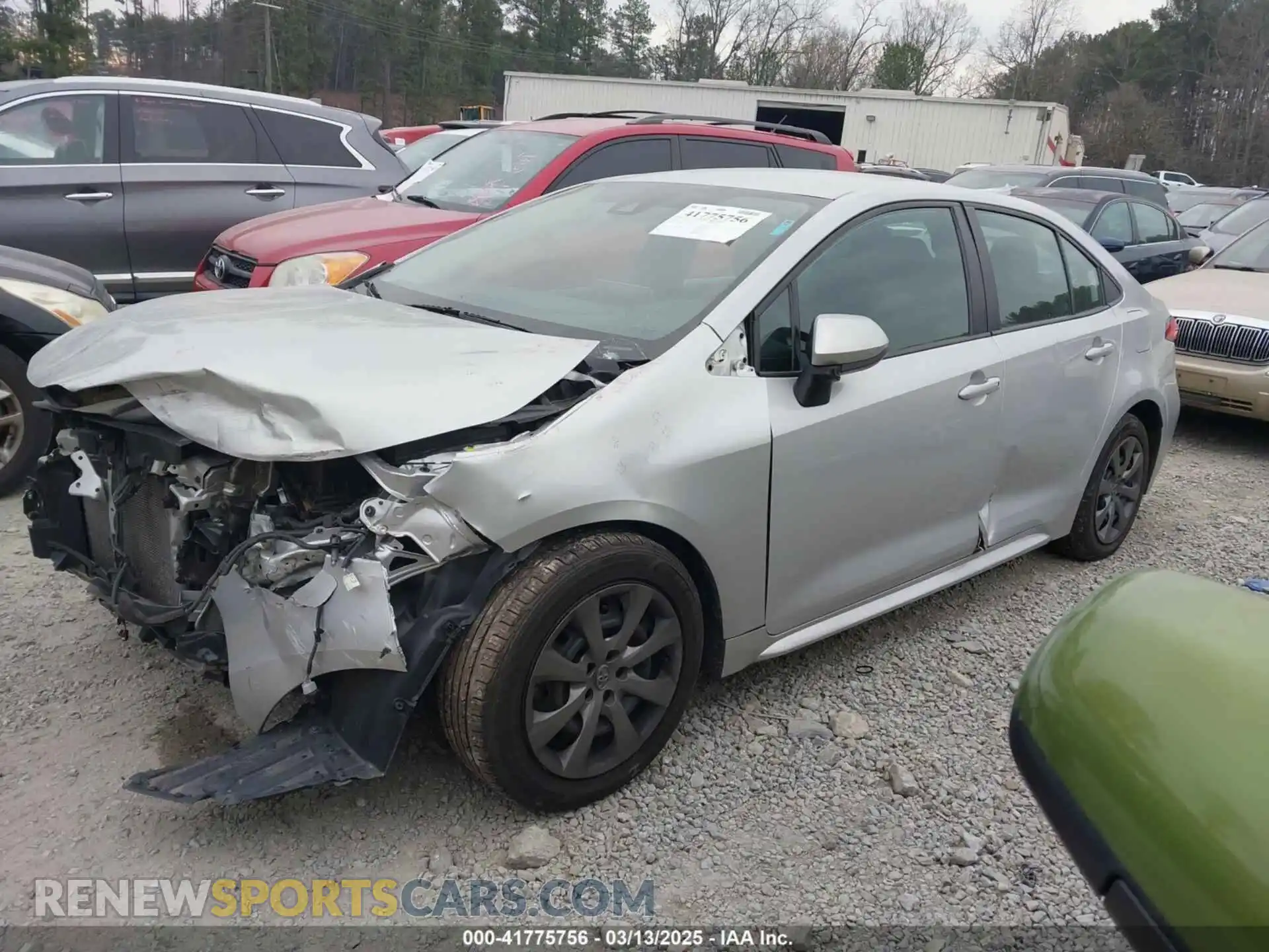 2 Photograph of a damaged car 5YFEPMAE9MP258421 TOYOTA COROLLA 2021