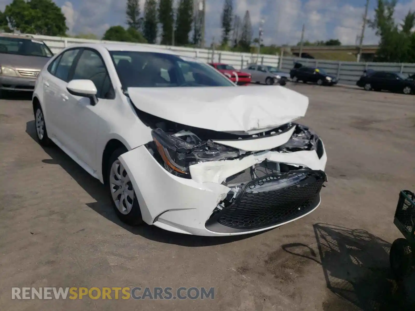 1 fotografías del automóvil dañado 5YFEPMAE9MP258659 TOYOTA COROLLA 2021
