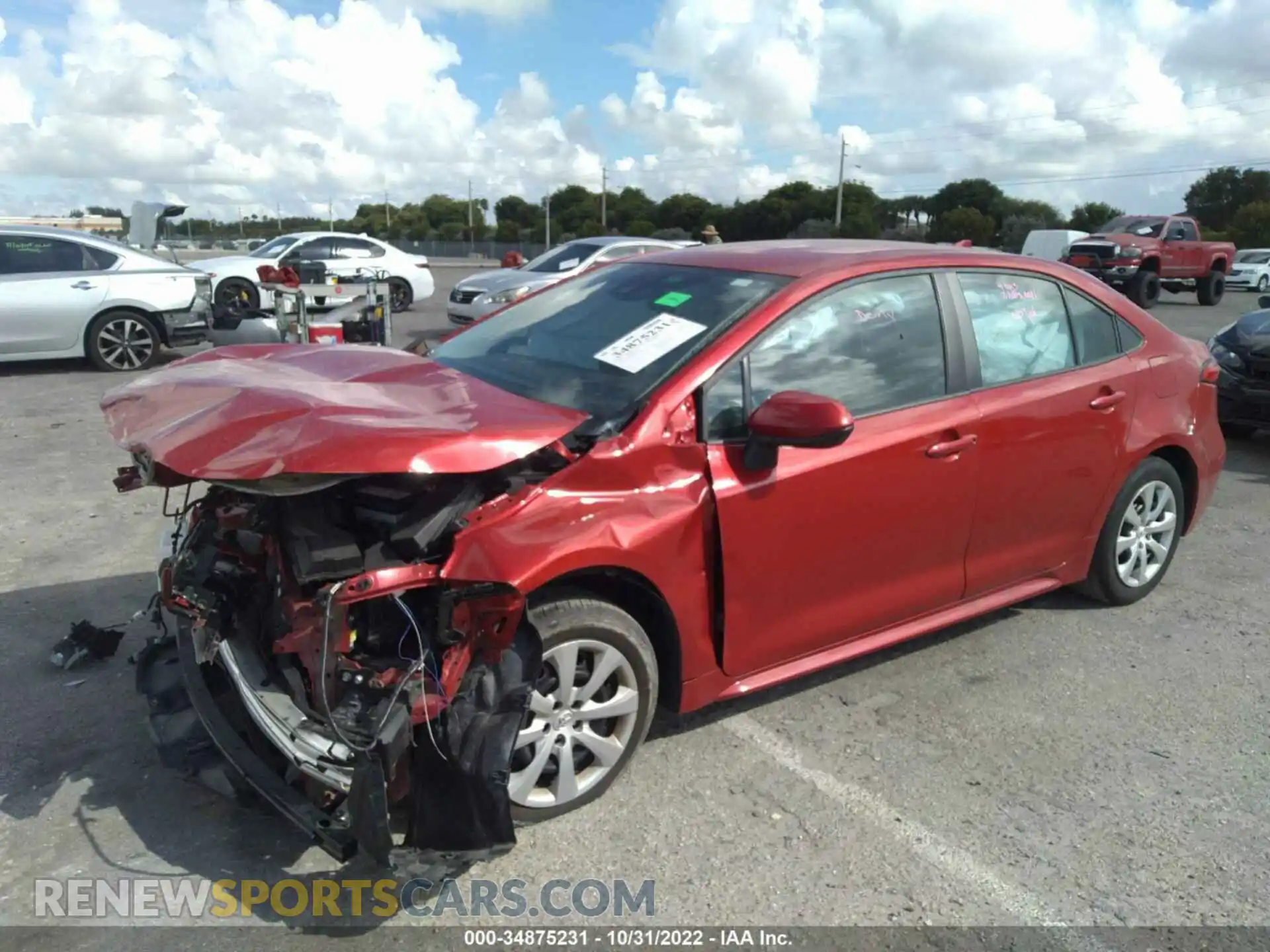 2 Photograph of a damaged car 5YFEPMAE9MP261285 TOYOTA COROLLA 2021