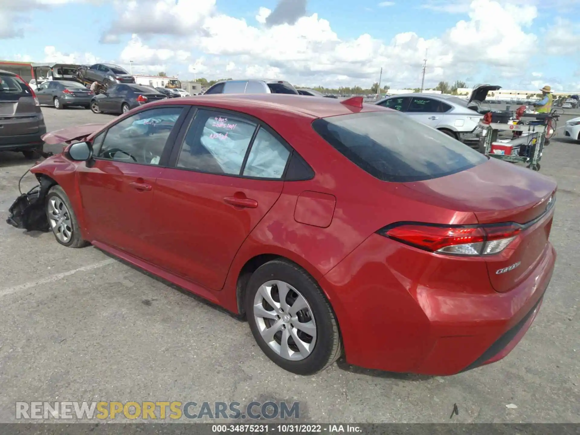 3 Photograph of a damaged car 5YFEPMAE9MP261285 TOYOTA COROLLA 2021