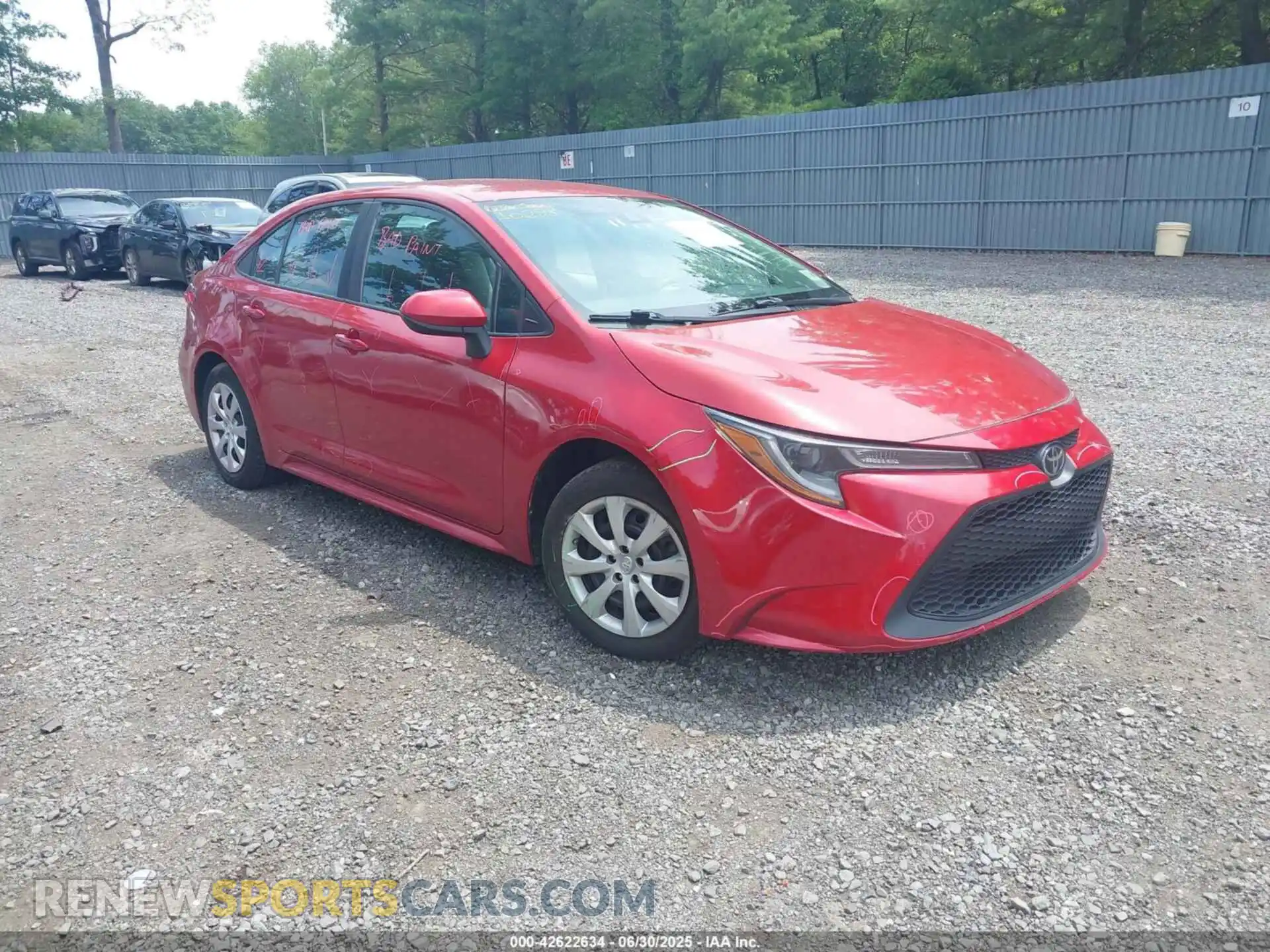 1 Photograph of a damaged car 5YFEPMAE9MP262064 TOYOTA COROLLA 2021