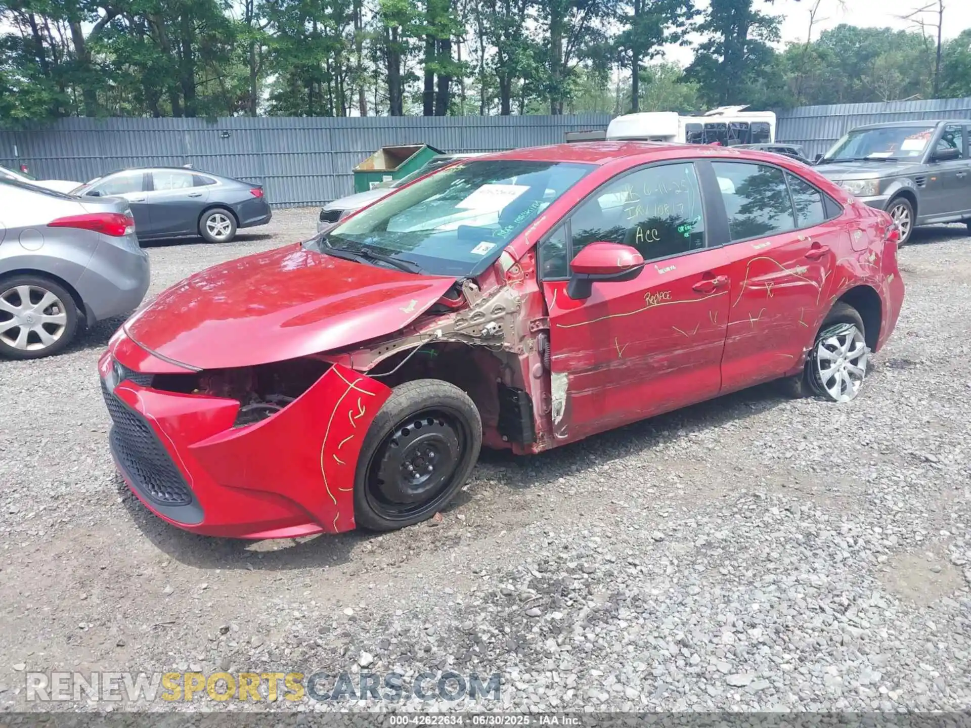 2 Photograph of a damaged car 5YFEPMAE9MP262064 TOYOTA COROLLA 2021
