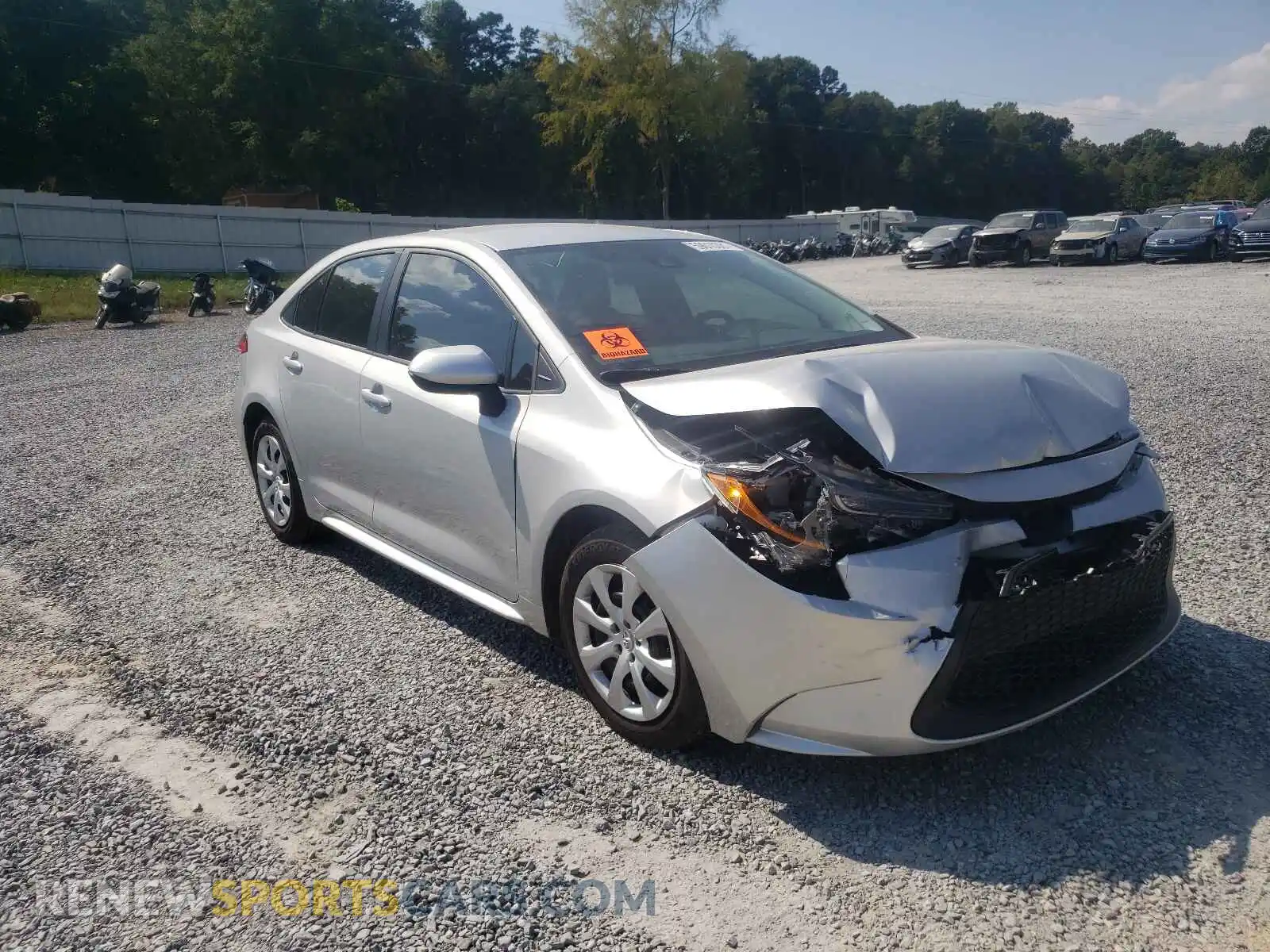 1 Photograph of a damaged car 5YFEPMAE9MP268429 TOYOTA COROLLA 2021