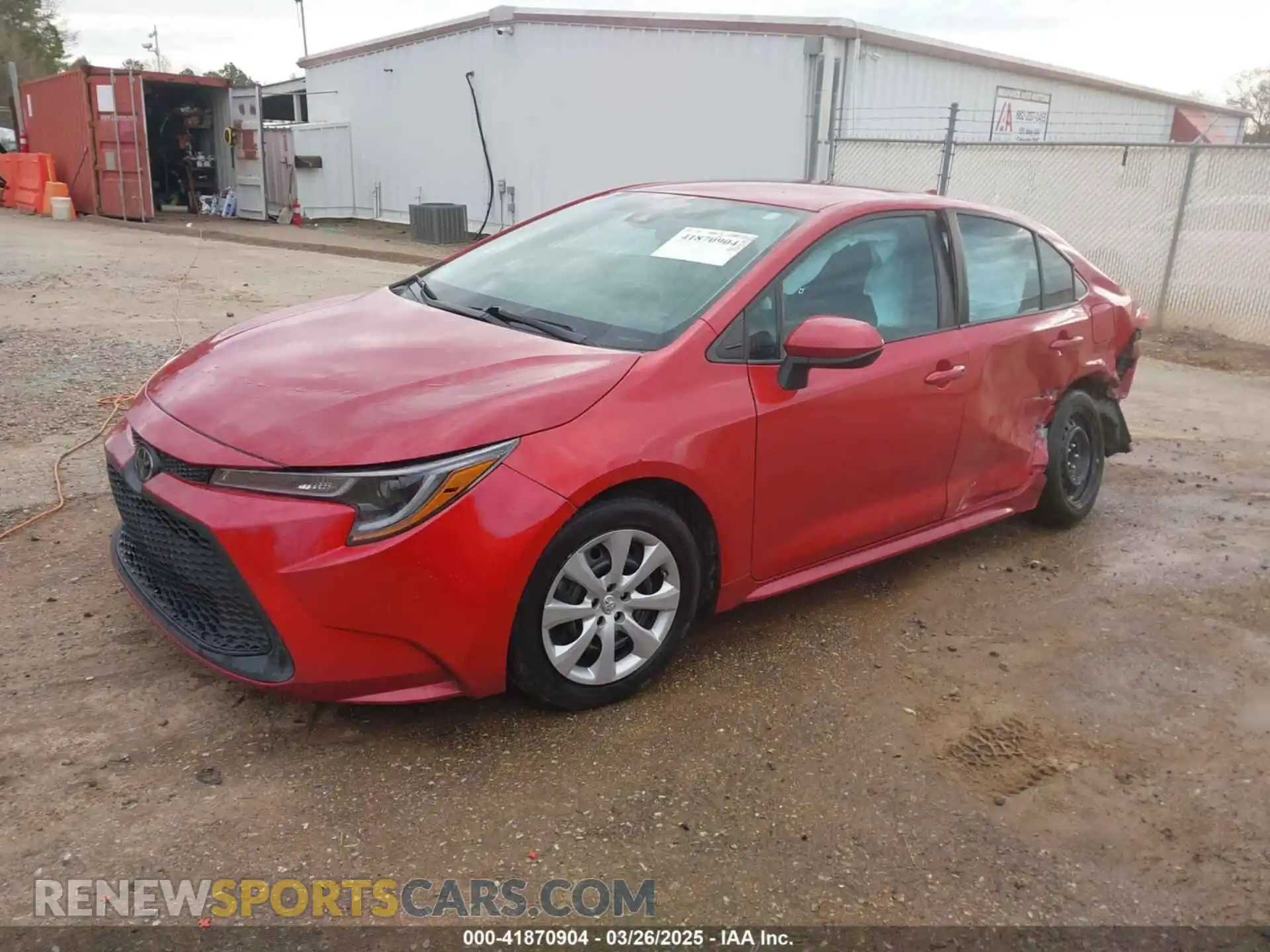 2 Photograph of a damaged car 5YFEPMAEXMP147134 TOYOTA COROLLA 2021