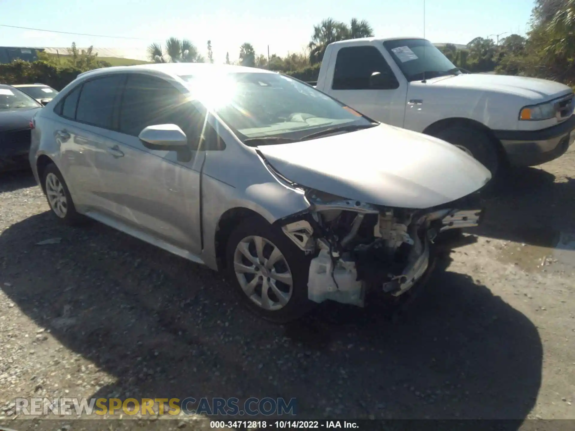 1 Photograph of a damaged car 5YFEPMAEXMP151376 TOYOTA COROLLA 2021
