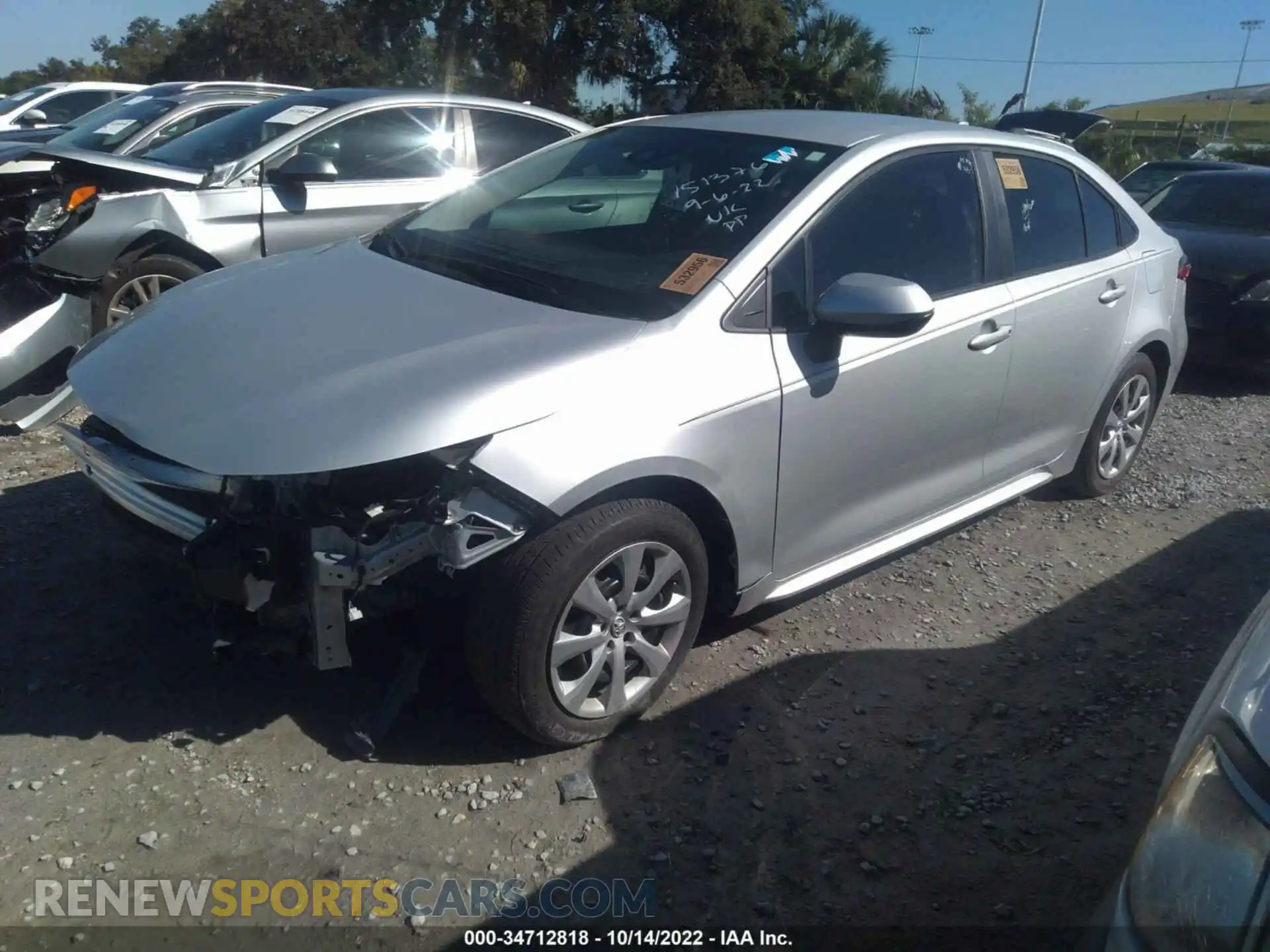 2 Photograph of a damaged car 5YFEPMAEXMP151376 TOYOTA COROLLA 2021