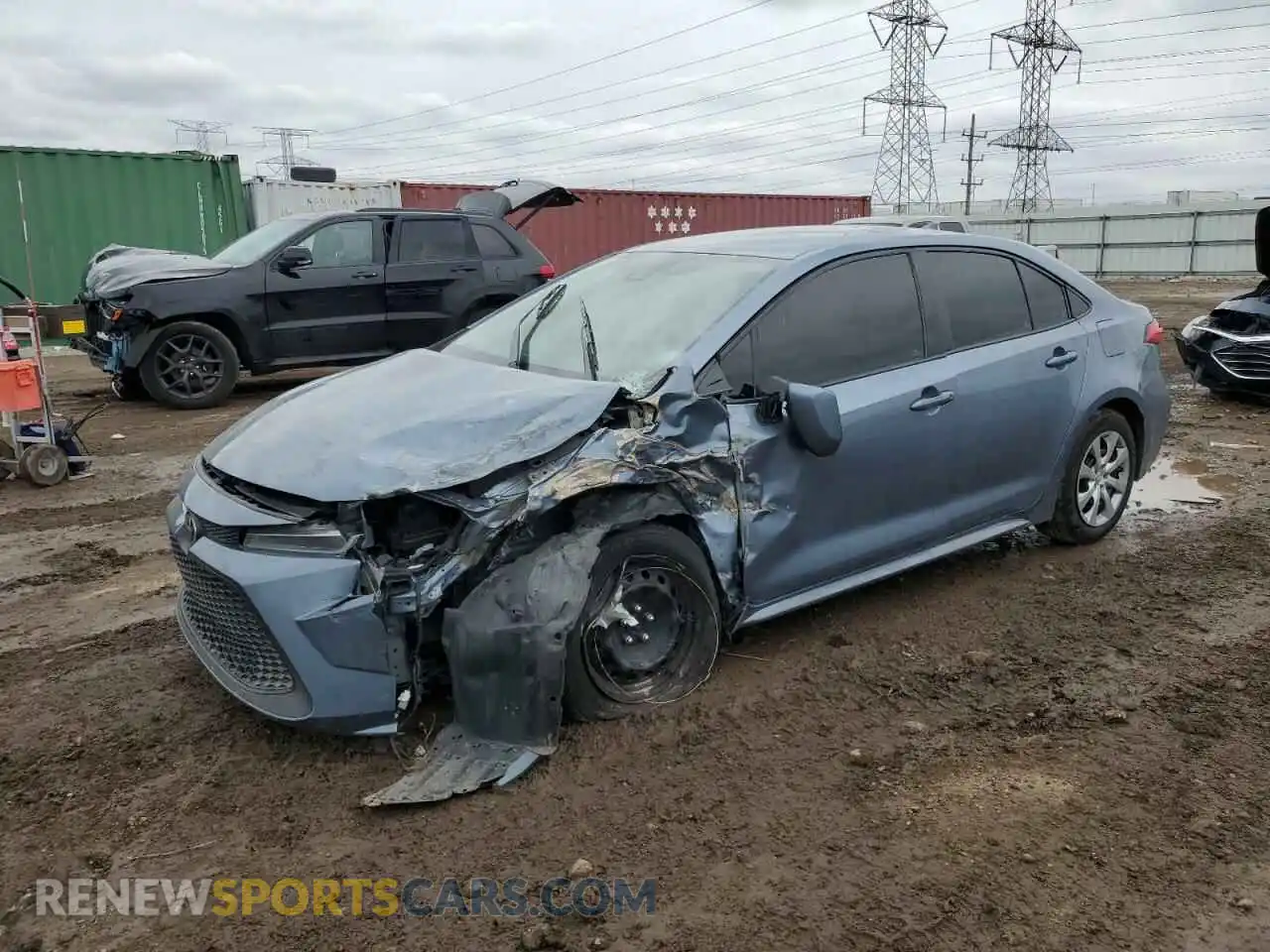 1 Photograph of a damaged car 5YFEPMAEXMP164564 TOYOTA COROLLA 2021