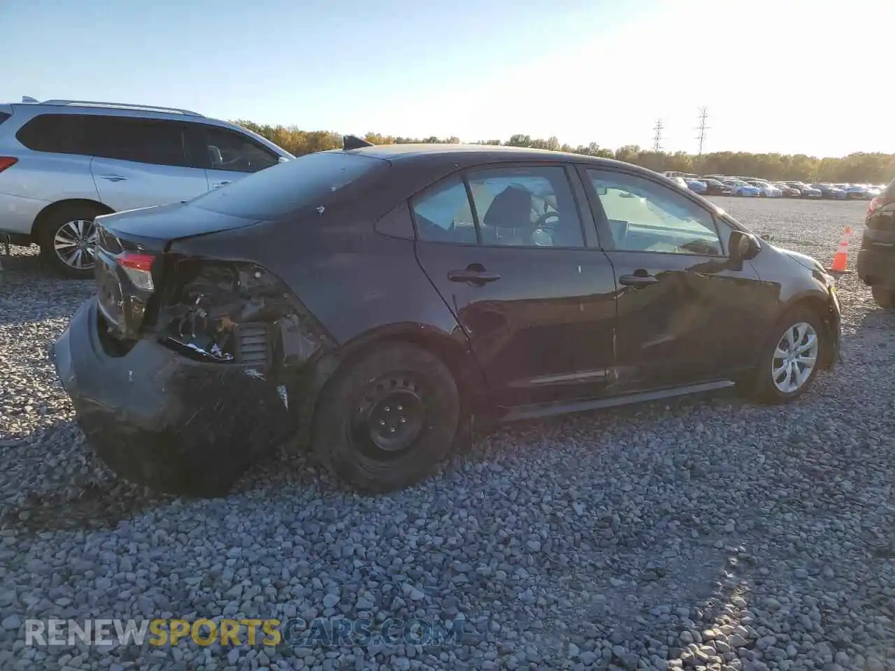 3 fotografías del automóvil dañado 5YFEPMAEXMP165178 TOYOTA COROLLA 2021