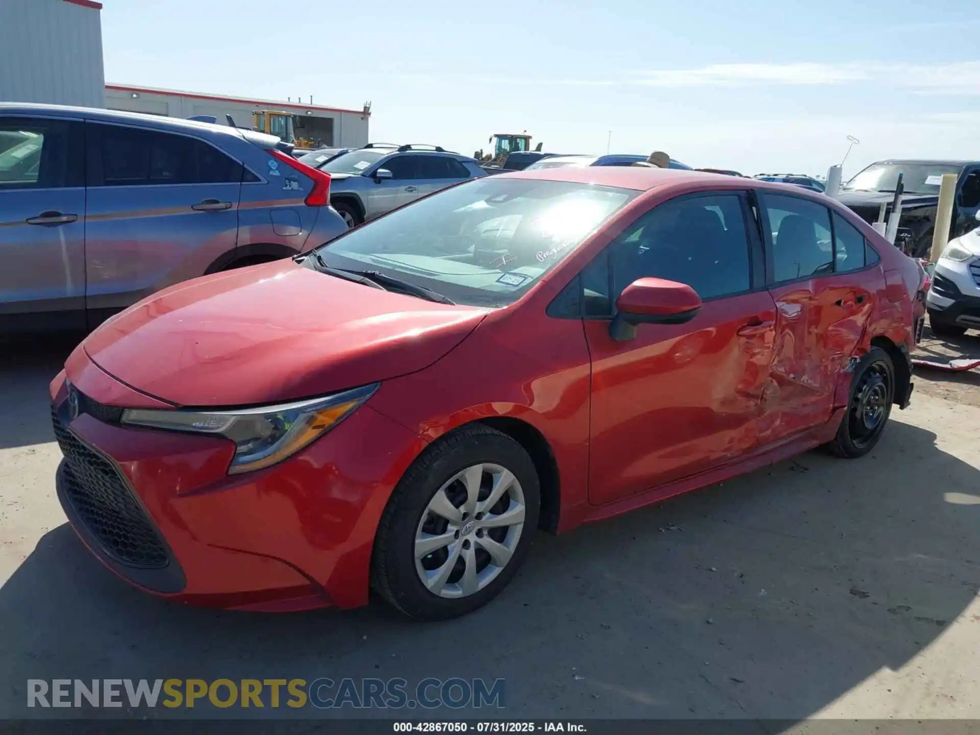 2 Photograph of a damaged car 5YFEPMAEXMP184944 TOYOTA COROLLA 2021