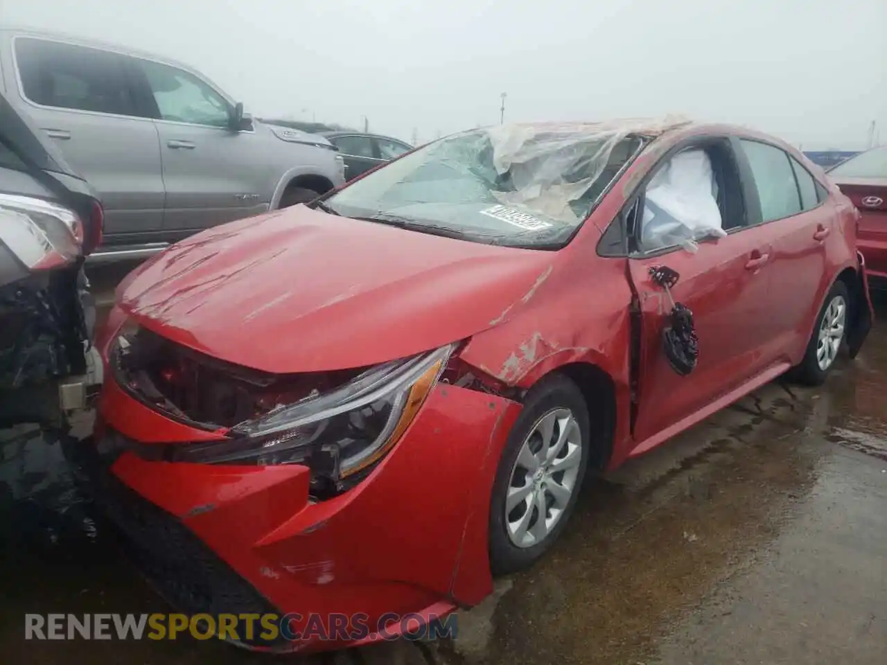 2 Photograph of a damaged car 5YFEPMAEXMP185608 TOYOTA COROLLA 2021