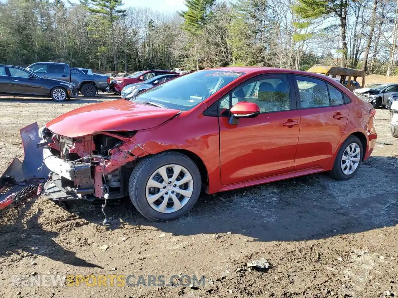1 Photograph of a damaged car 5YFEPMAEXMP186726 TOYOTA COROLLA 2021