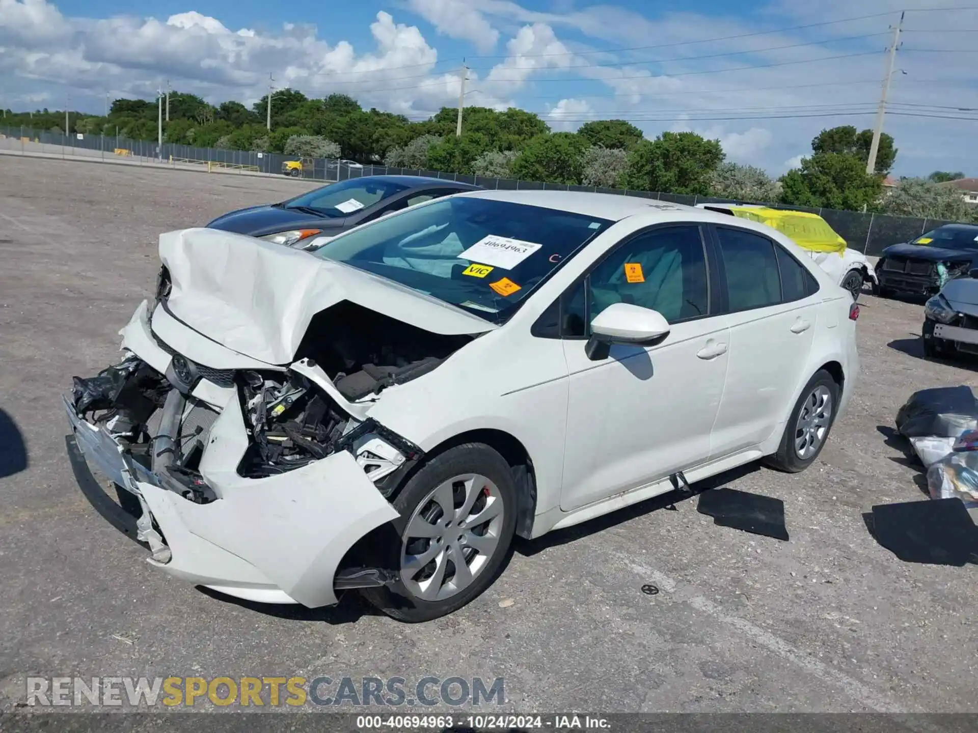 2 Photograph of a damaged car 5YFEPMAEXMP193854 TOYOTA COROLLA 2021