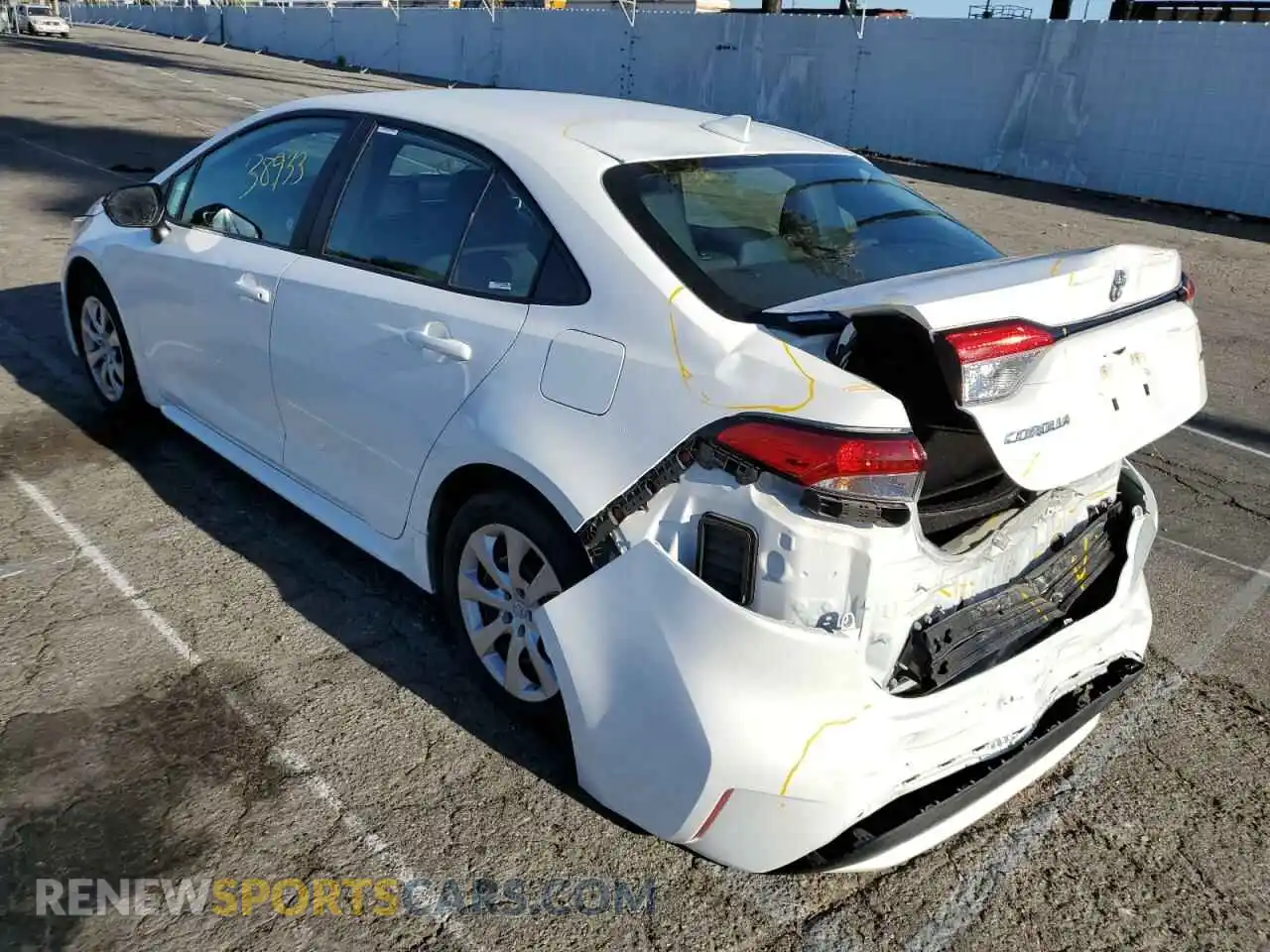 3 Photograph of a damaged car 5YFEPMAEXMP205663 TOYOTA COROLLA 2021