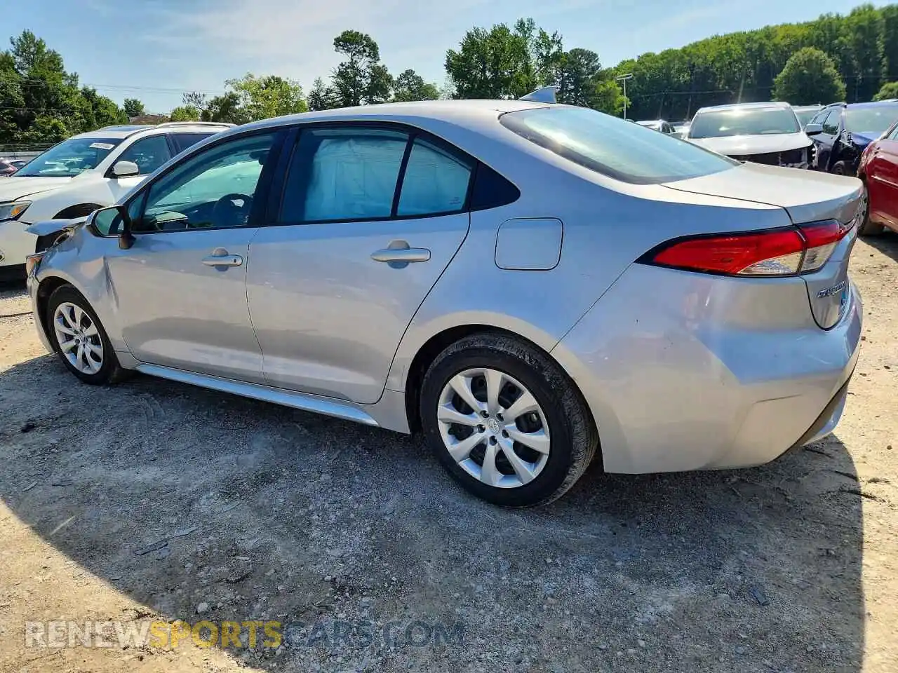 2 fotografías del automóvil dañado 5YFEPMAEXMP220079 TOYOTA COROLLA 2021