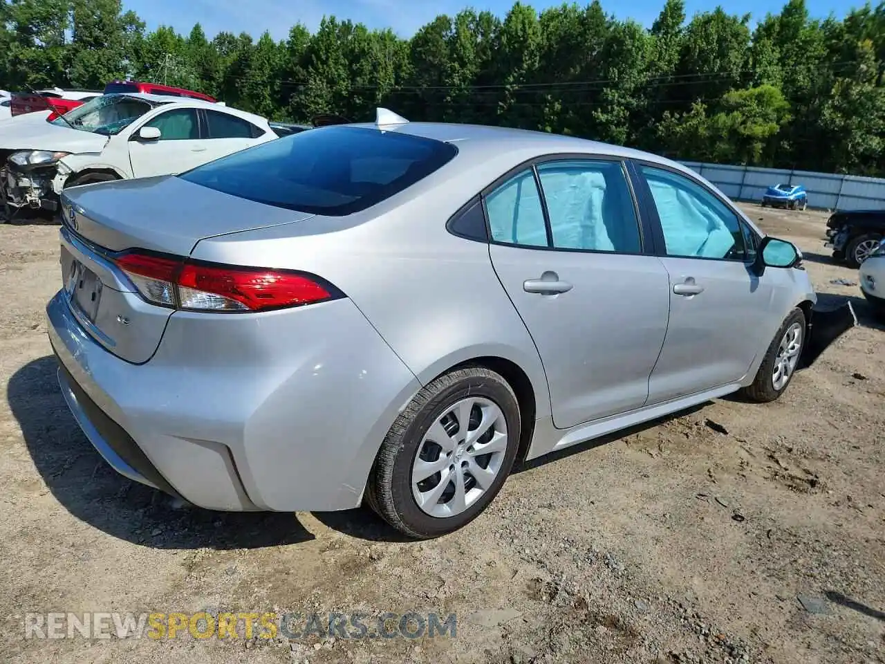 3 fotografías del automóvil dañado 5YFEPMAEXMP220079 TOYOTA COROLLA 2021