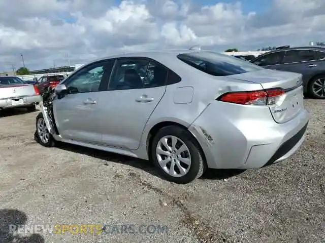 2 Photograph of a damaged car 5YFEPMAEXMP220986 TOYOTA COROLLA 2021