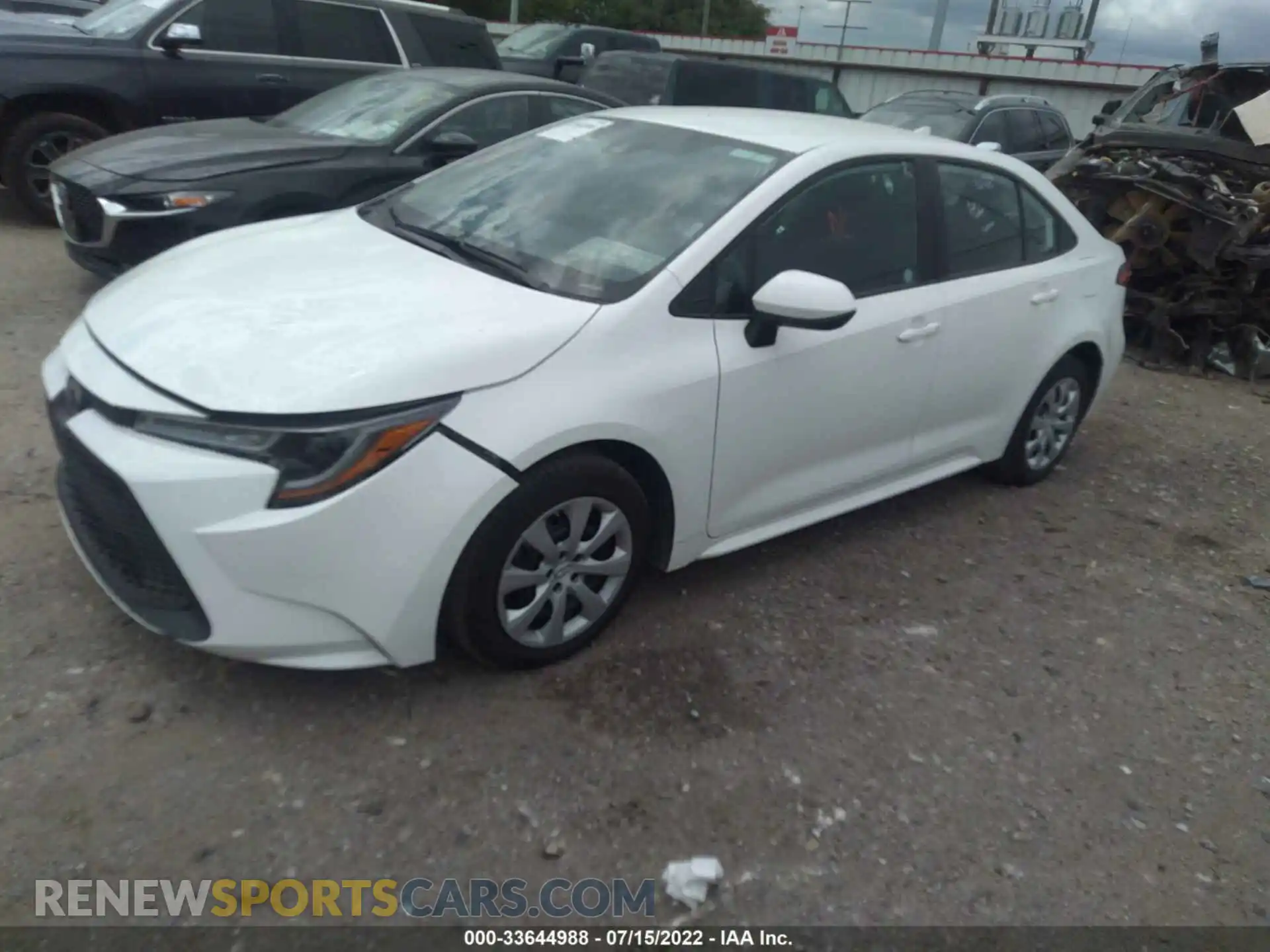 2 Photograph of a damaged car 5YFEPMAEXMP221717 TOYOTA COROLLA 2021