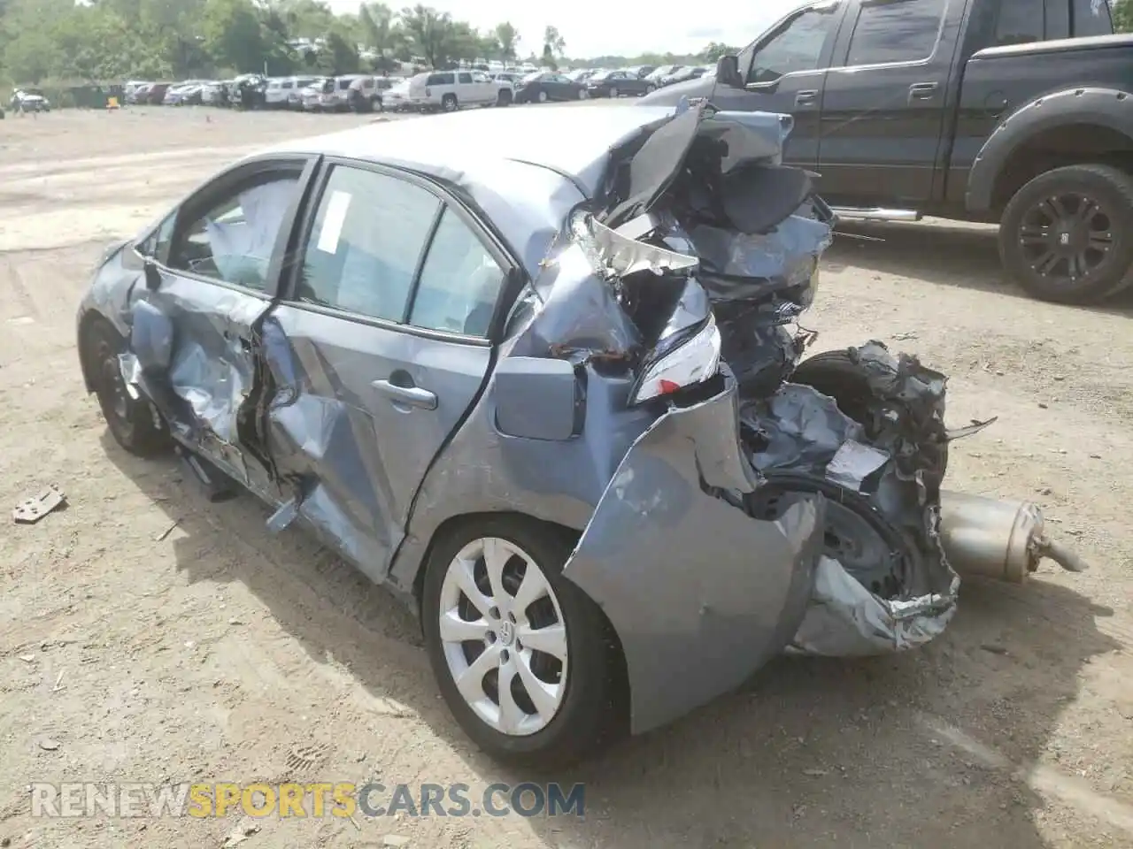 3 Фотография поврежденного автомобиля 5YFEPMAEXMP221944 TOYOTA COROLLA 2021