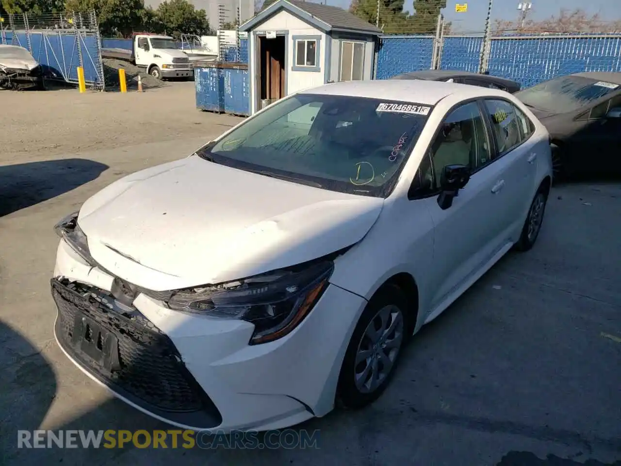 2 Фотография поврежденного автомобиля 5YFEPMAEXMP224102 TOYOTA COROLLA 2021