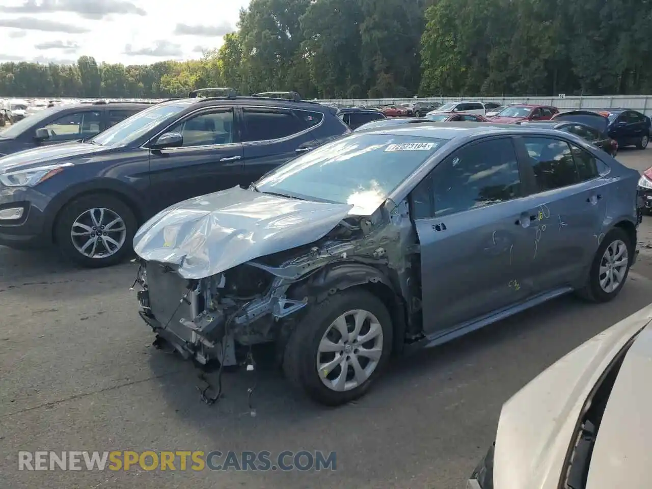 1 Photograph of a damaged car 5YFEPMAEXMP224343 TOYOTA COROLLA 2021