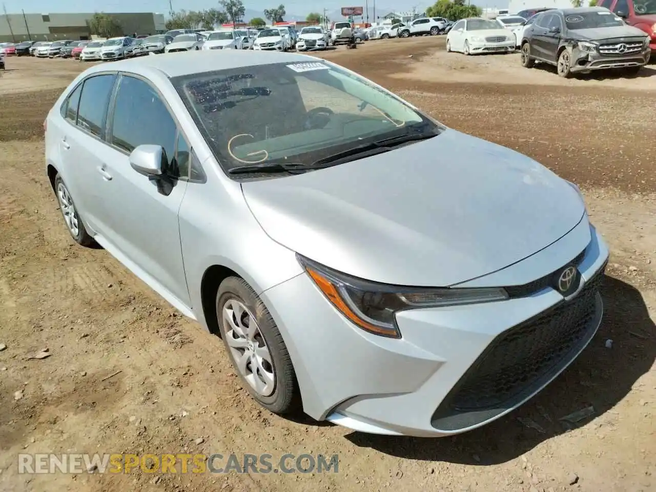 1 Photograph of a damaged car 5YFEPMAEXMP227307 TOYOTA COROLLA 2021