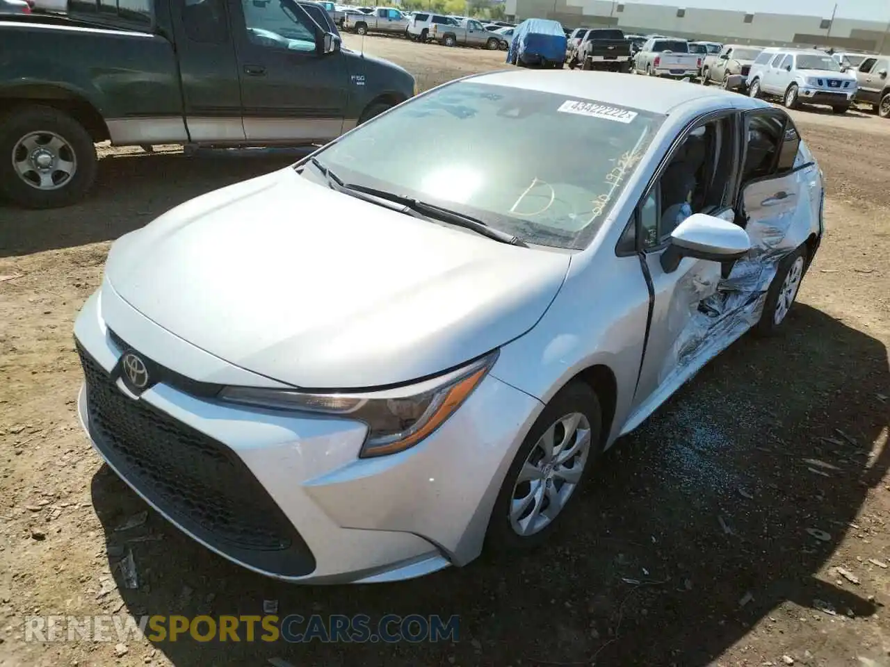 2 Photograph of a damaged car 5YFEPMAEXMP227307 TOYOTA COROLLA 2021