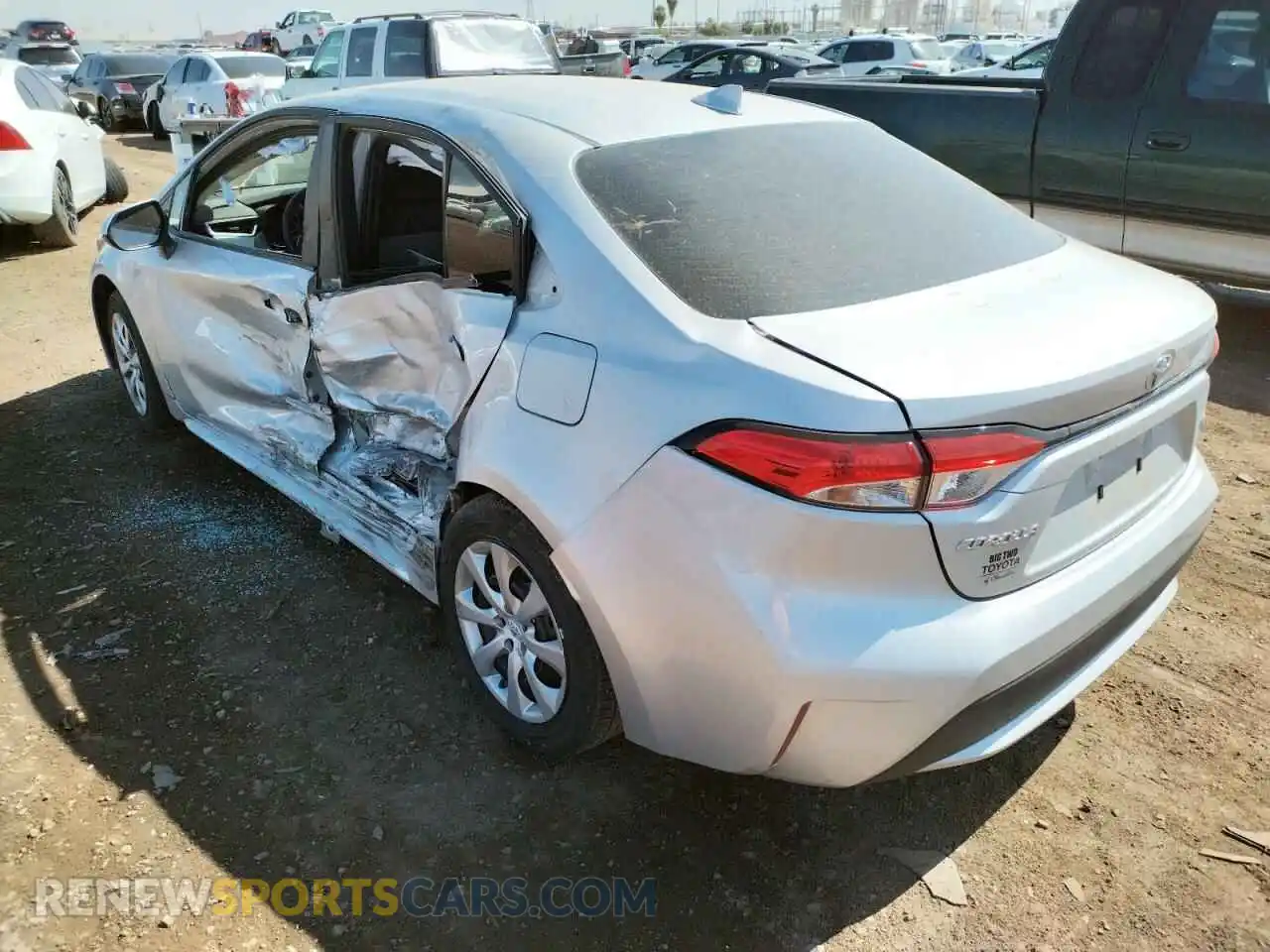 3 Photograph of a damaged car 5YFEPMAEXMP227307 TOYOTA COROLLA 2021