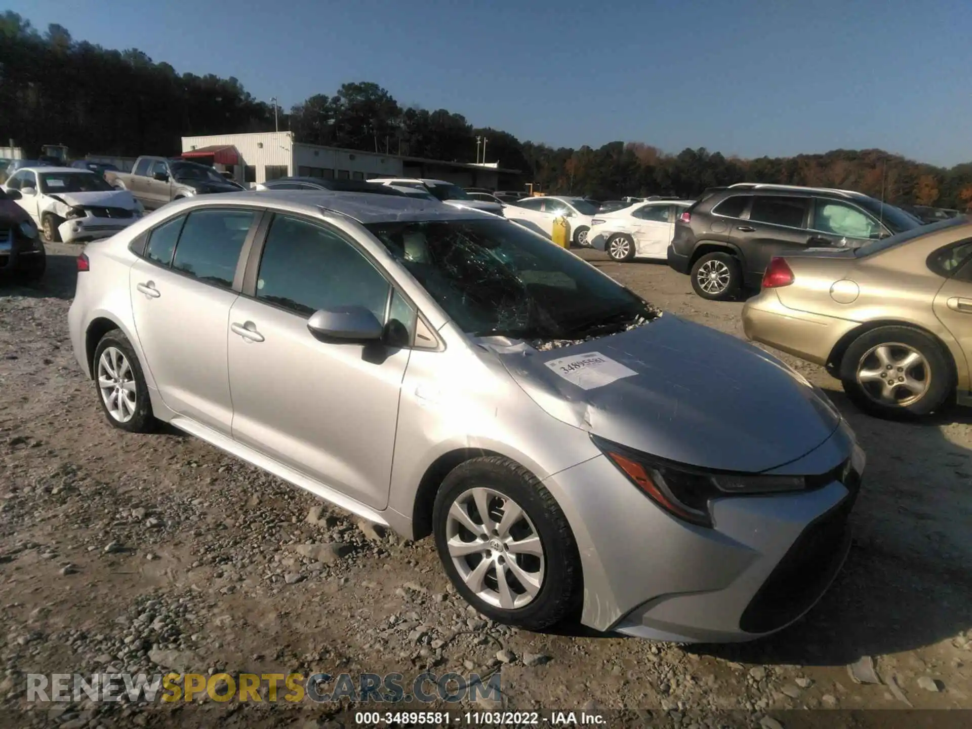 1 Photograph of a damaged car 5YFEPMAEXMP247251 TOYOTA COROLLA 2021