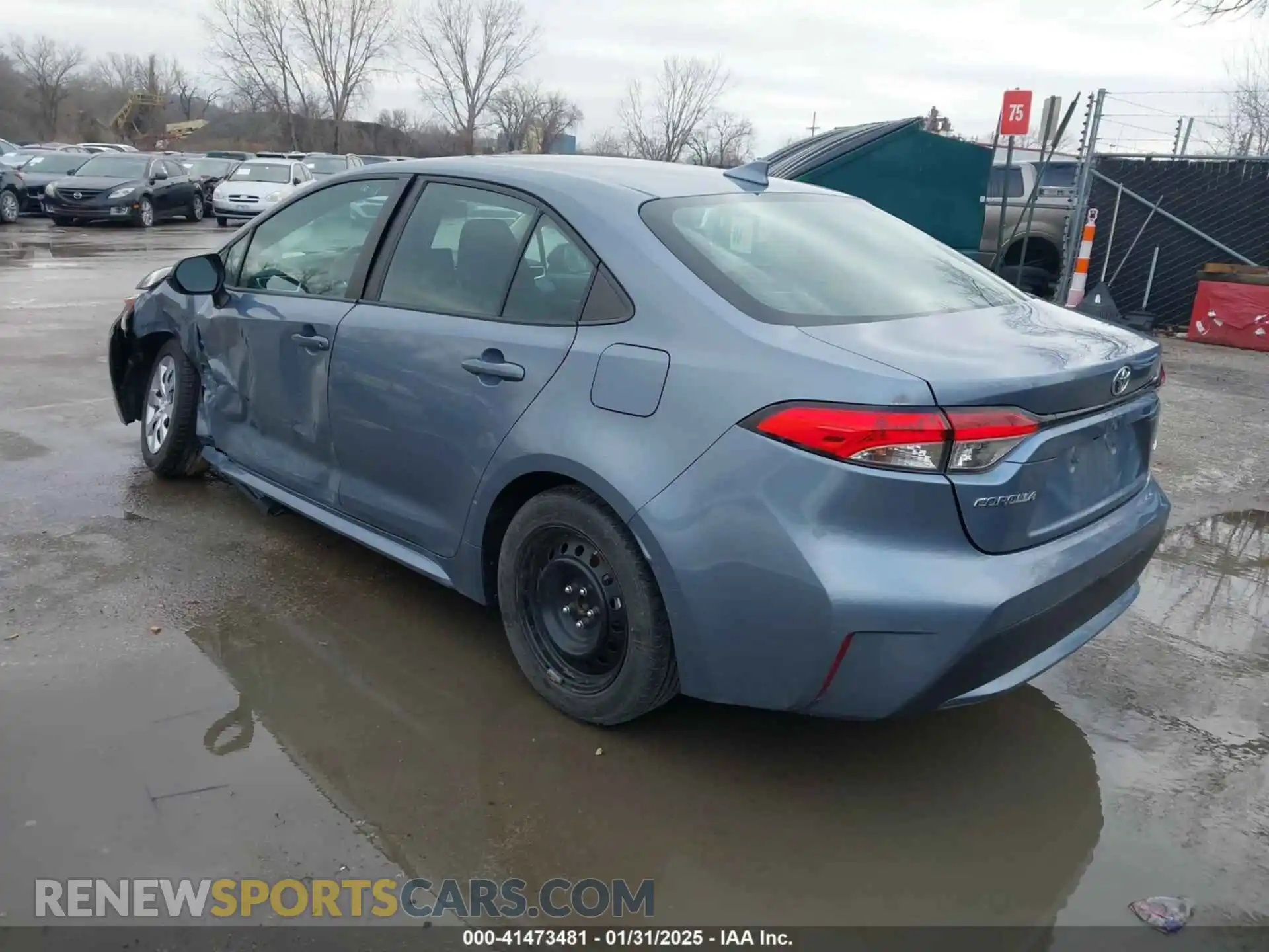 3 fotografías del automóvil dañado 5YFEPMAEXMP248951 TOYOTA COROLLA 2021