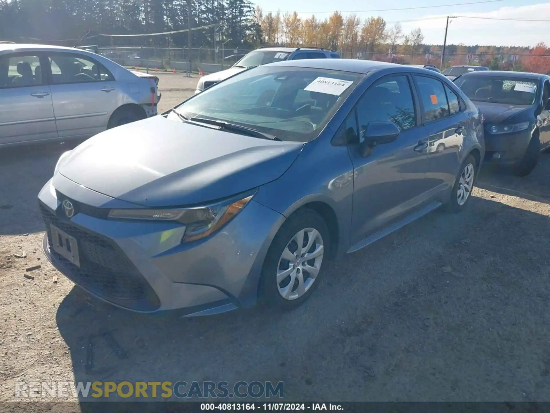 2 fotografías del automóvil dañado 5YFEPMAEXMP254863 TOYOTA COROLLA 2021