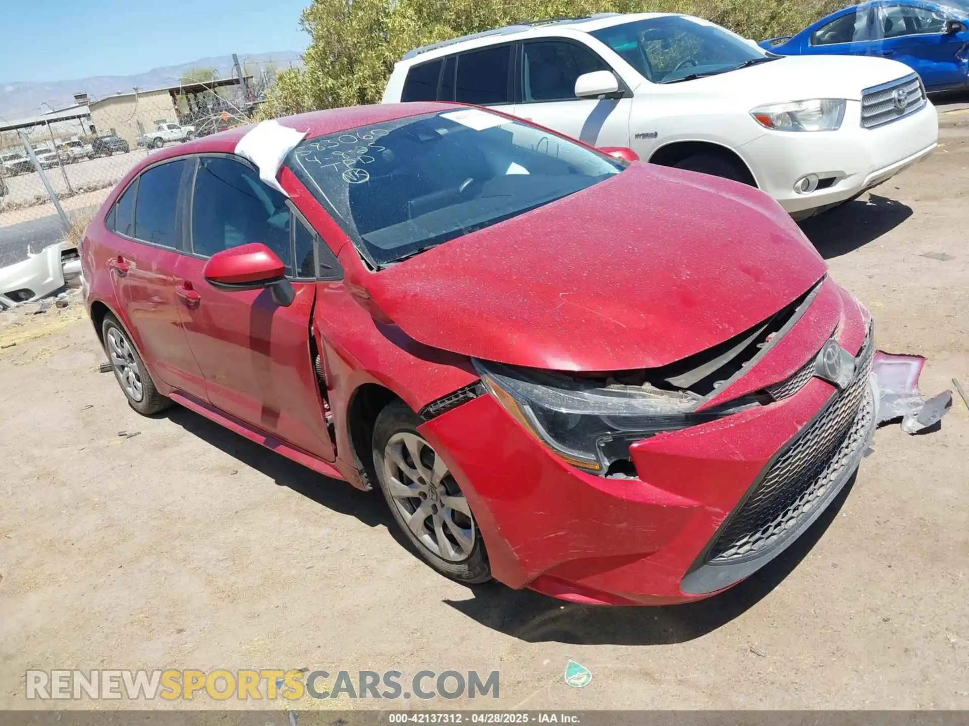 1 Photograph of a damaged car 5YFEPMAEXMP256242 TOYOTA COROLLA 2021