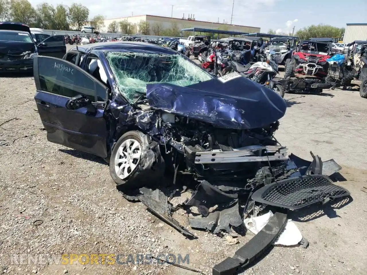 1 fotografías del automóvil dañado 5YFEPMAEXMP264907 TOYOTA COROLLA 2021