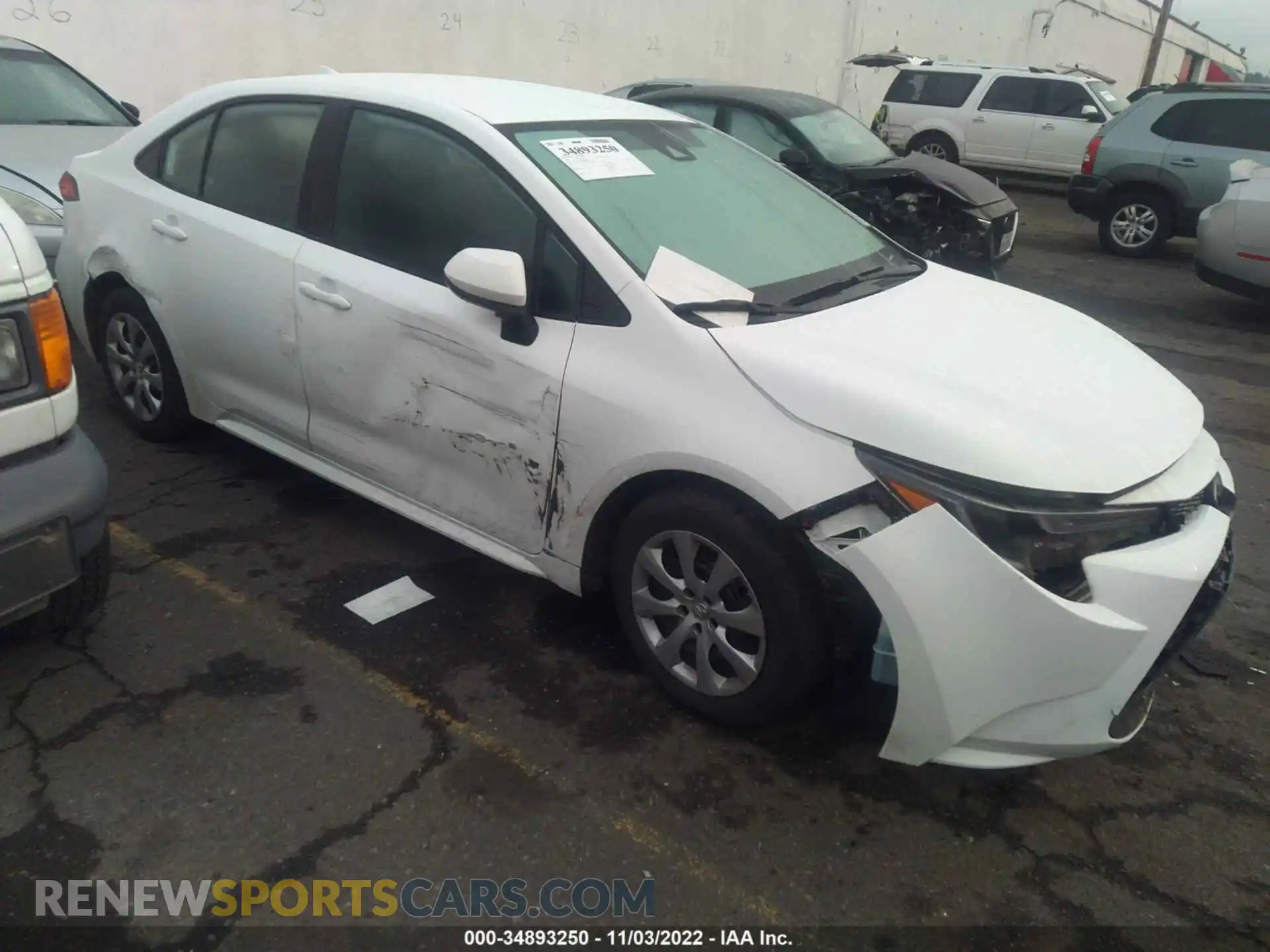1 Photograph of a damaged car 5YFEPMAEXMP267080 TOYOTA COROLLA 2021