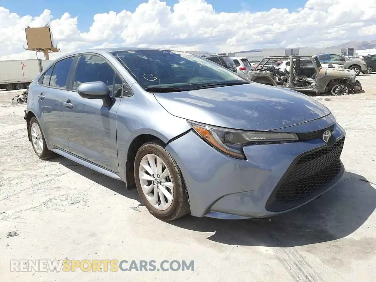 1 Photograph of a damaged car 5YFHPMAE6MP193895 TOYOTA COROLLA 2021