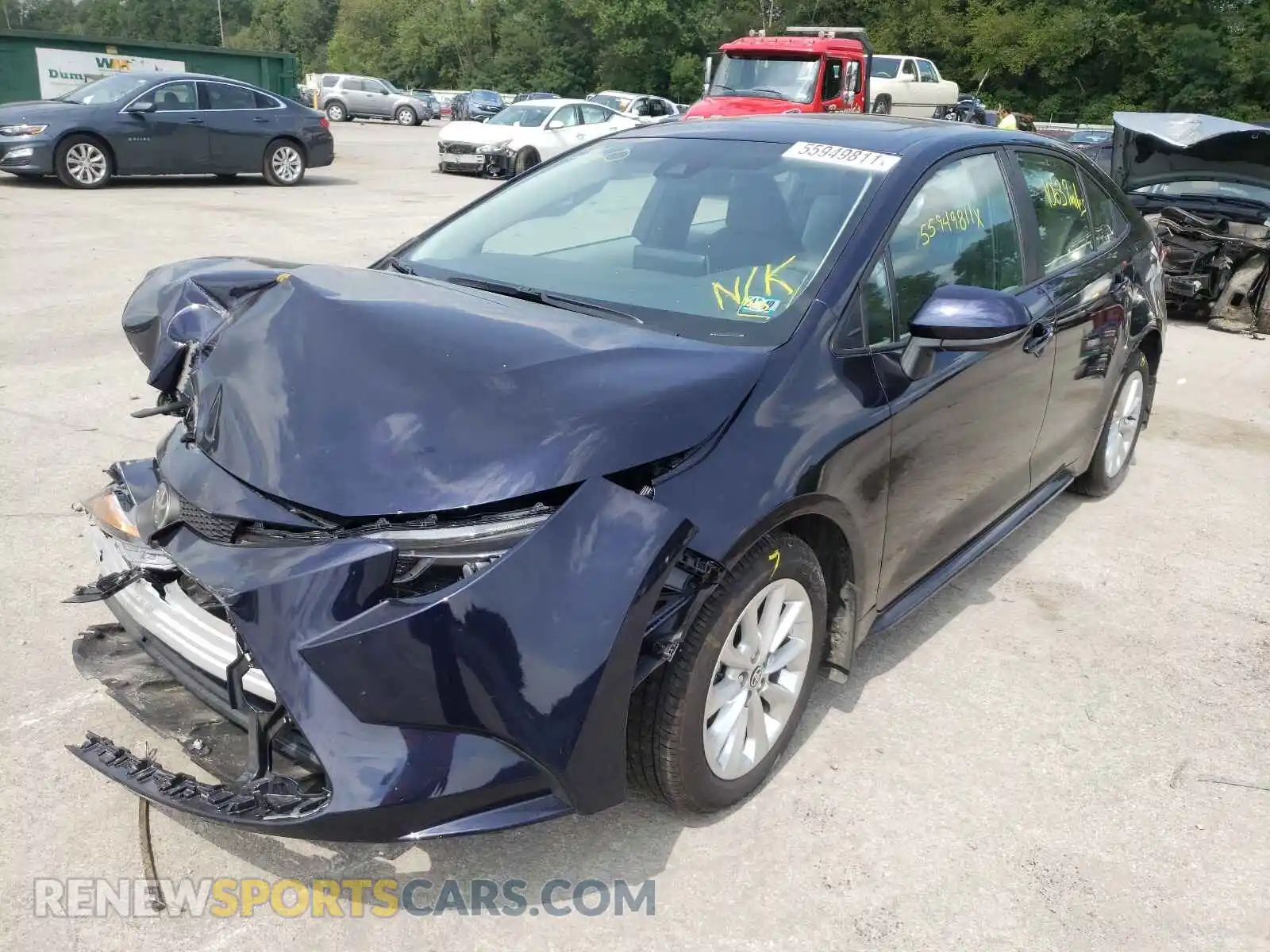 2 Photograph of a damaged car 5YFHPMAE8MP191159 TOYOTA COROLLA 2021