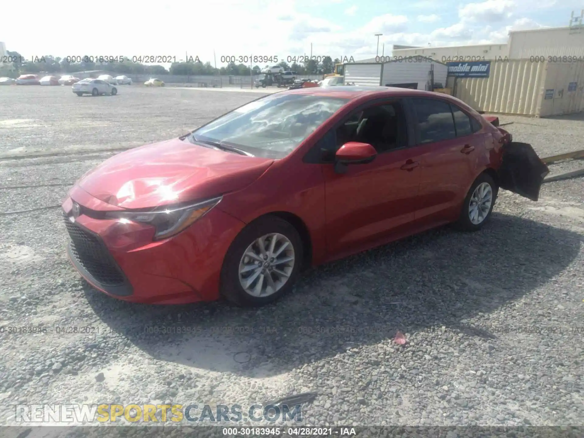 2 Photograph of a damaged car 5YFHPMAEXMP162908 TOYOTA COROLLA 2021