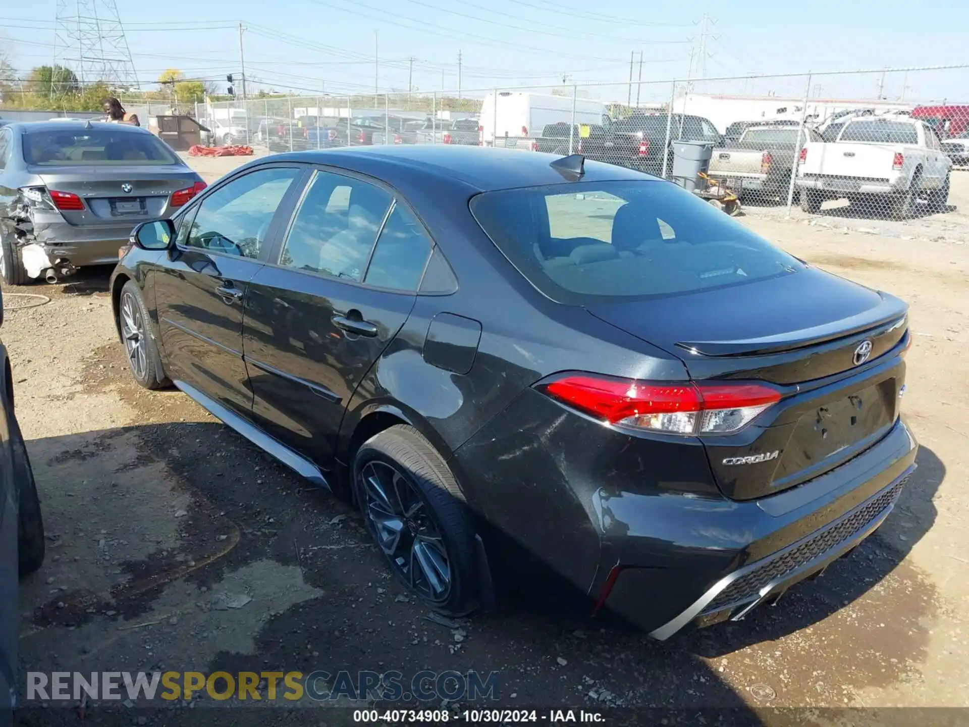 3 fotografías del automóvil dañado 5YFP4MCE7MP065943 TOYOTA COROLLA 2021