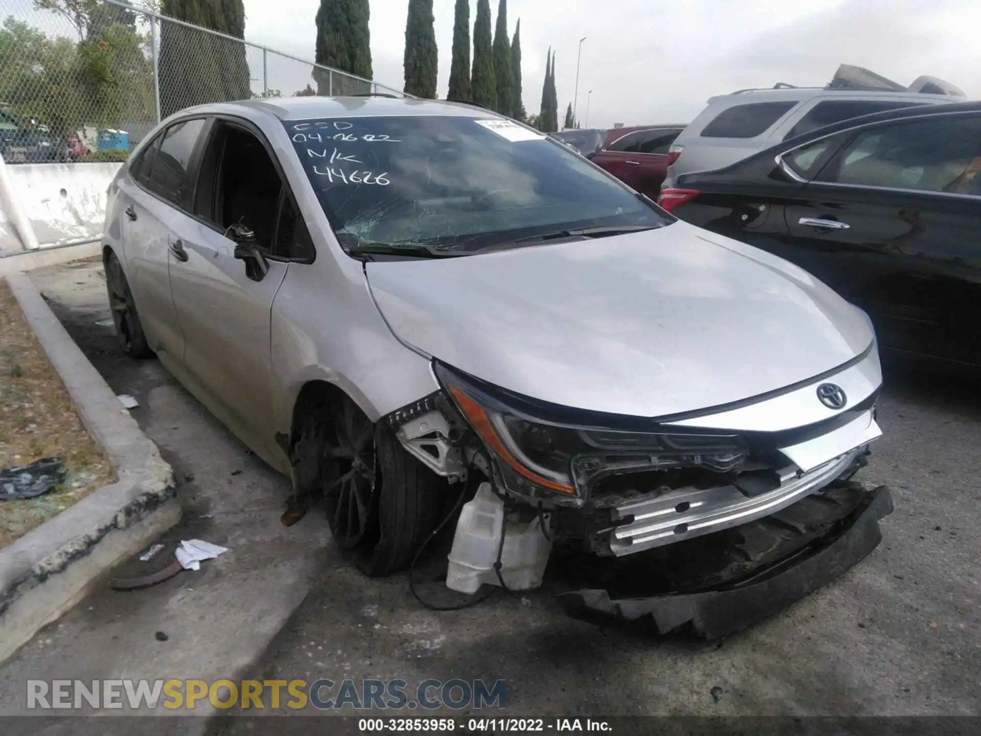 1 Photograph of a damaged car 5YFS4MCE0MP059637 TOYOTA COROLLA 2021
