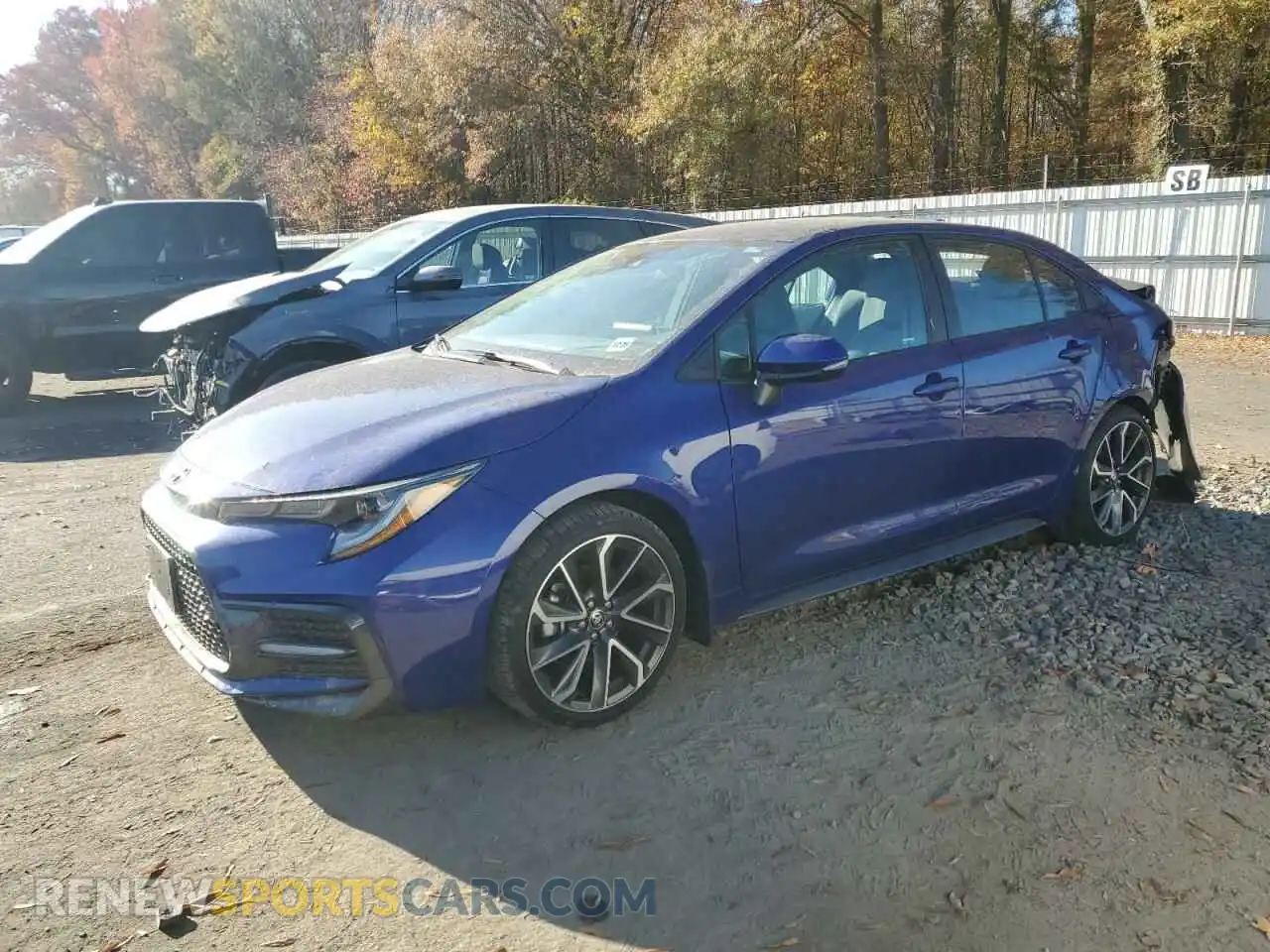 1 Photograph of a damaged car 5YFS4MCE0MP069116 TOYOTA COROLLA 2021