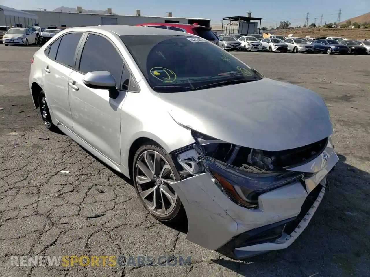 1 Photograph of a damaged car 5YFS4MCE0MP087857 TOYOTA COROLLA 2021