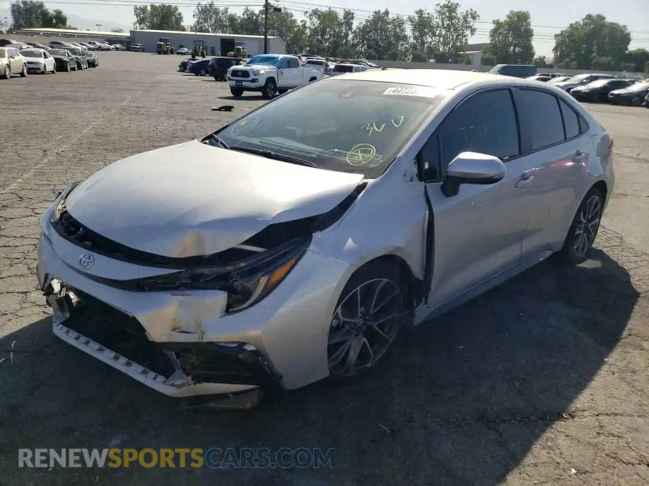 2 Photograph of a damaged car 5YFS4MCE0MP087857 TOYOTA COROLLA 2021