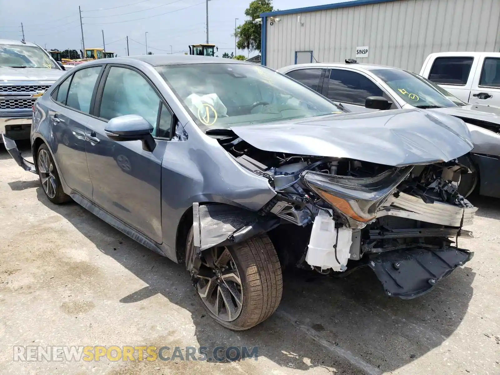 1 fotografías del automóvil dañado 5YFS4MCE0MP091066 TOYOTA COROLLA 2021