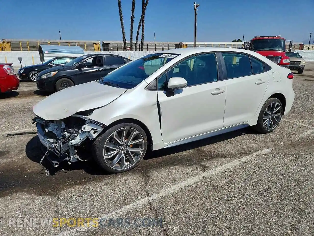 1 Photograph of a damaged car 5YFS4MCE0MP091486 TOYOTA COROLLA 2021