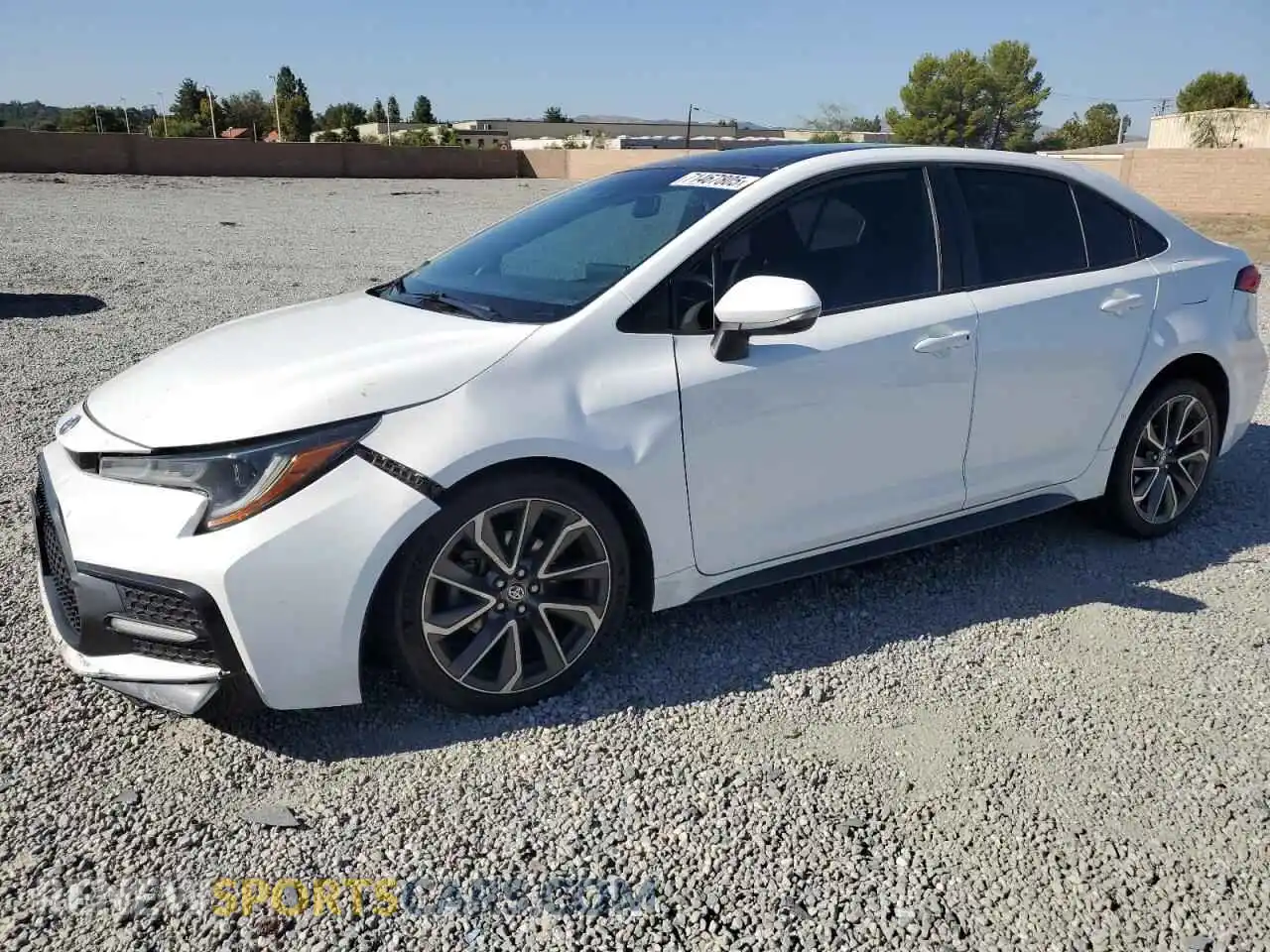 1 Photograph of a damaged car 5YFS4MCE0MP093917 TOYOTA COROLLA 2021