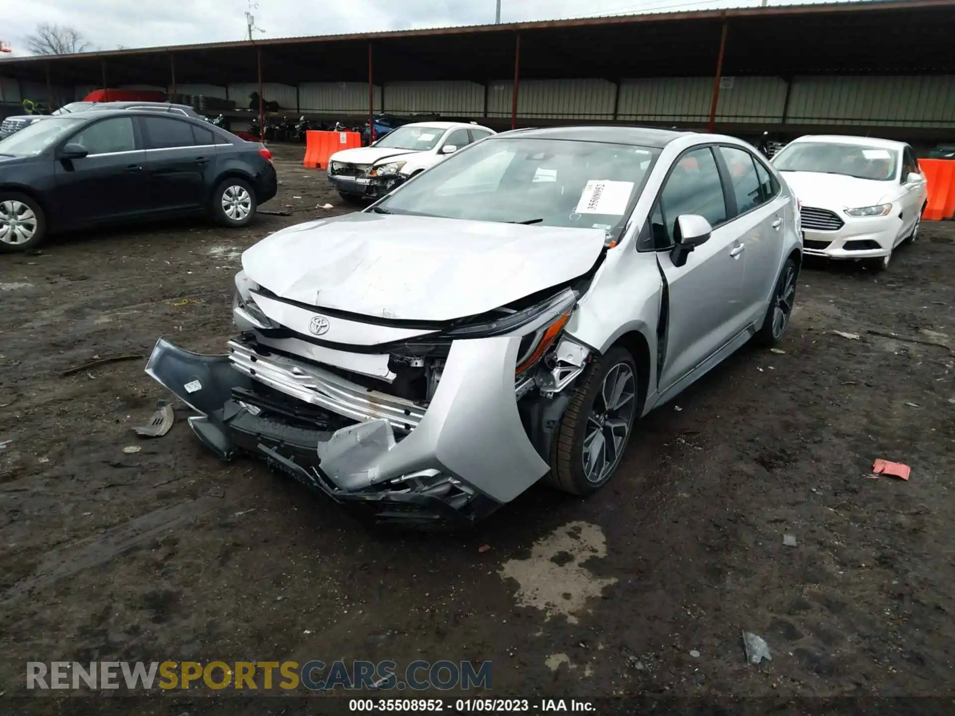 2 Фотография поврежденного автомобиля 5YFS4MCE0MP095800 TOYOTA COROLLA 2021